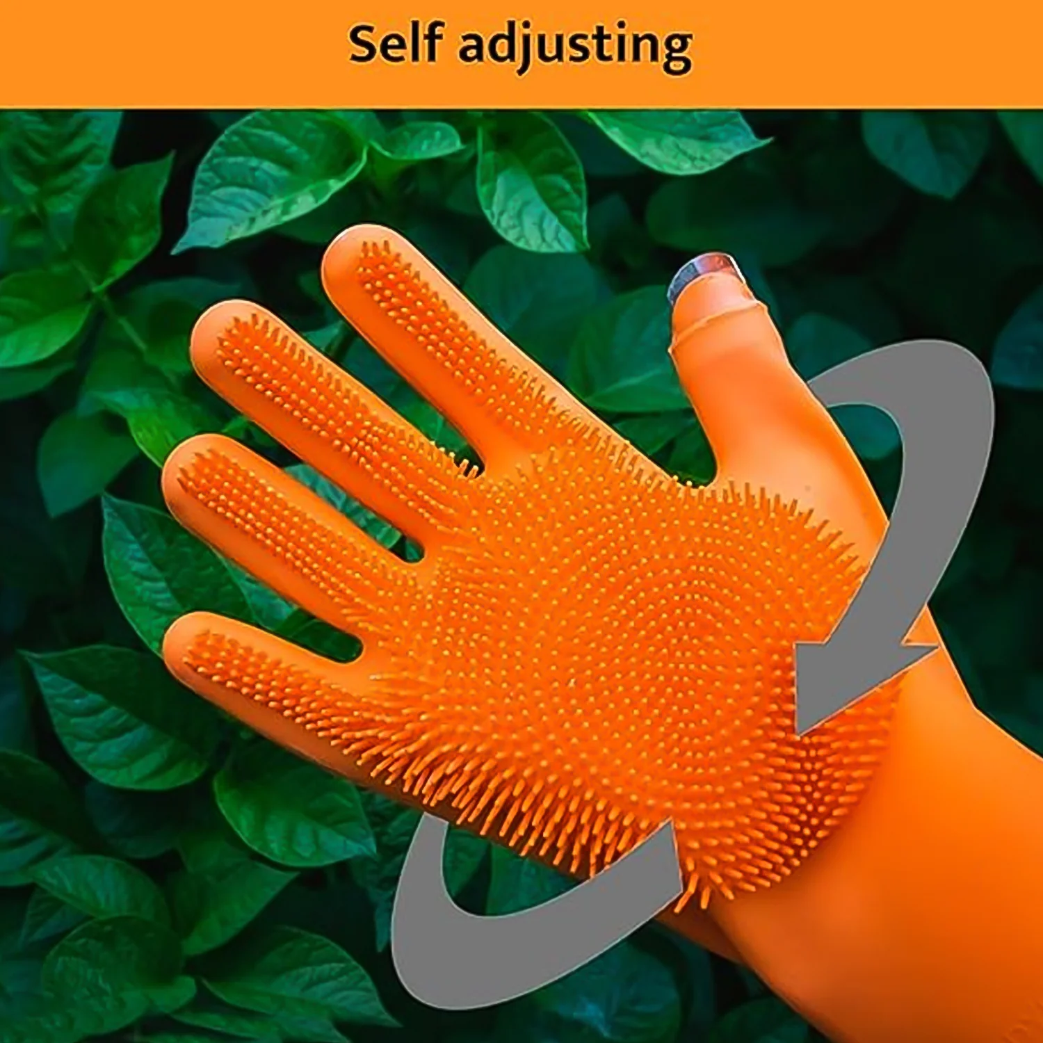 Silicone Glove with Multi Function Blade for Cutting Cleaning Vegetables 1 Pc - Image 4