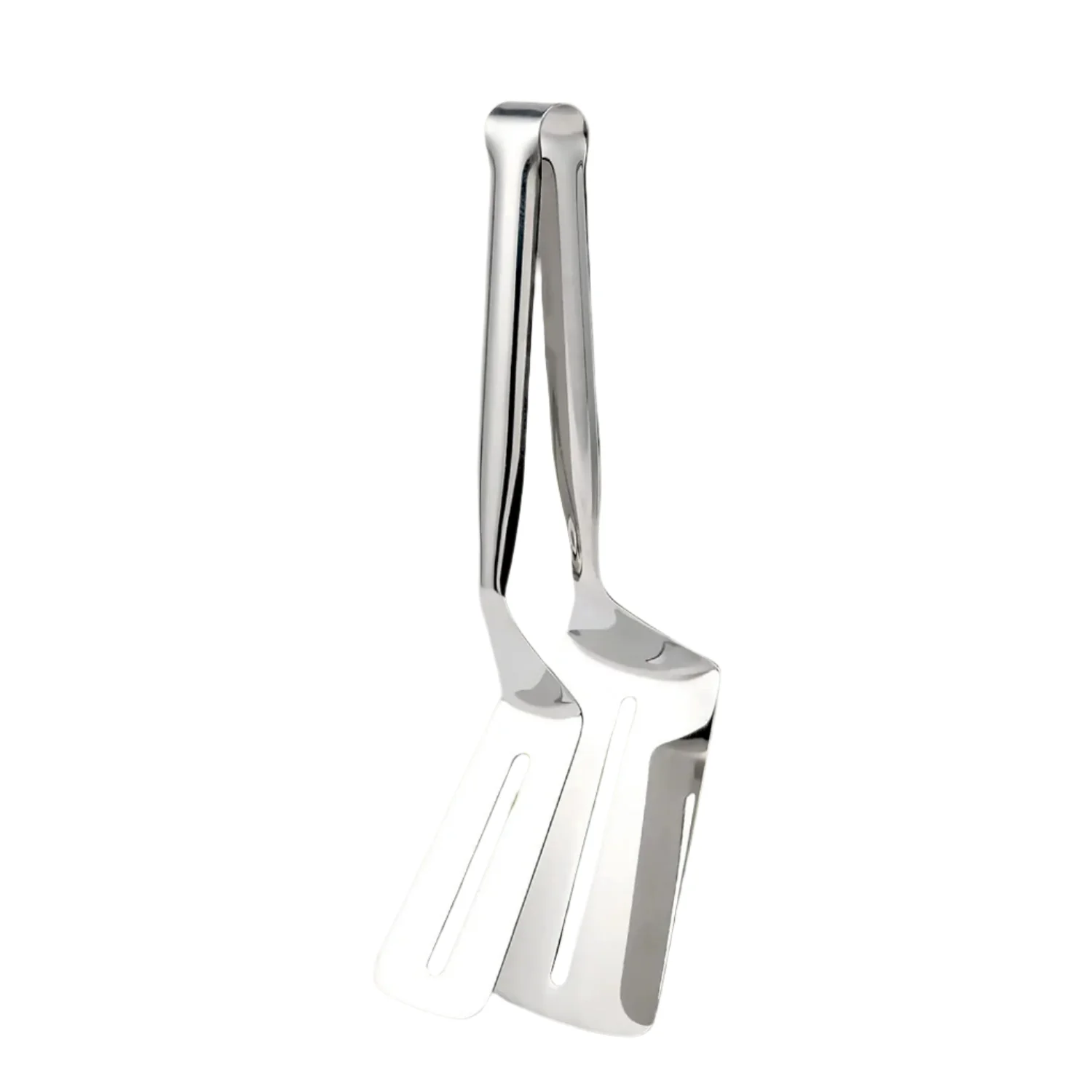 Stainless Steel Slotted Fish Tong – Double-Sided Cooking Spatula (1 Pc / 23 Cm) - Image 4