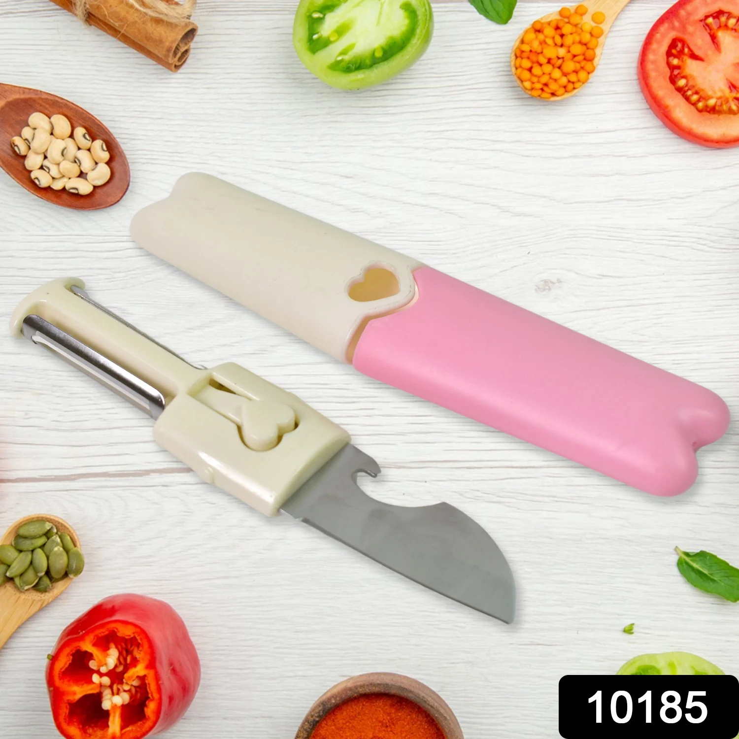 2 in 1 Knife, Multifunctional peeler fruit knife (1 Pc / Loose) - Image 2