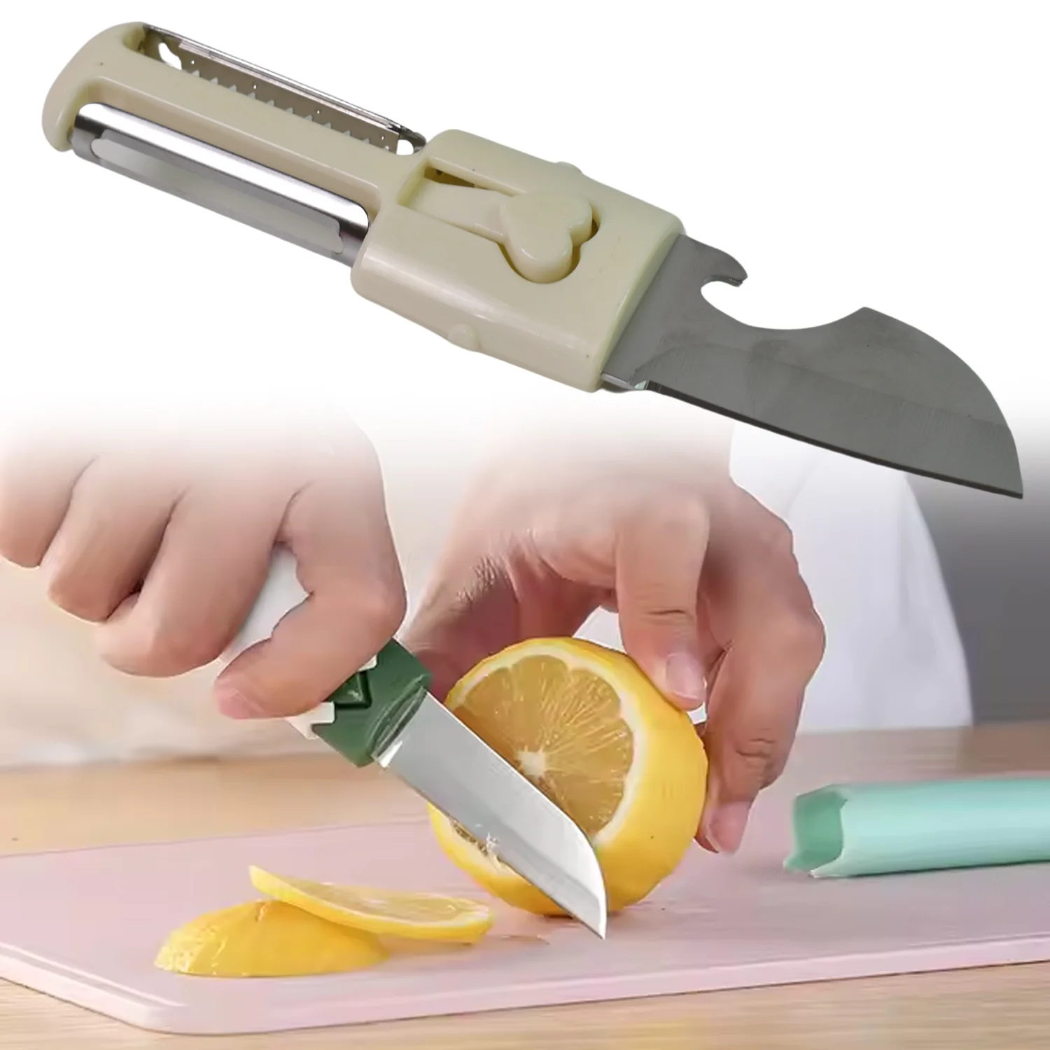 2 in 1 Knife, Multifunctional peeler fruit knife (1 Pc / Loose) - Image 4