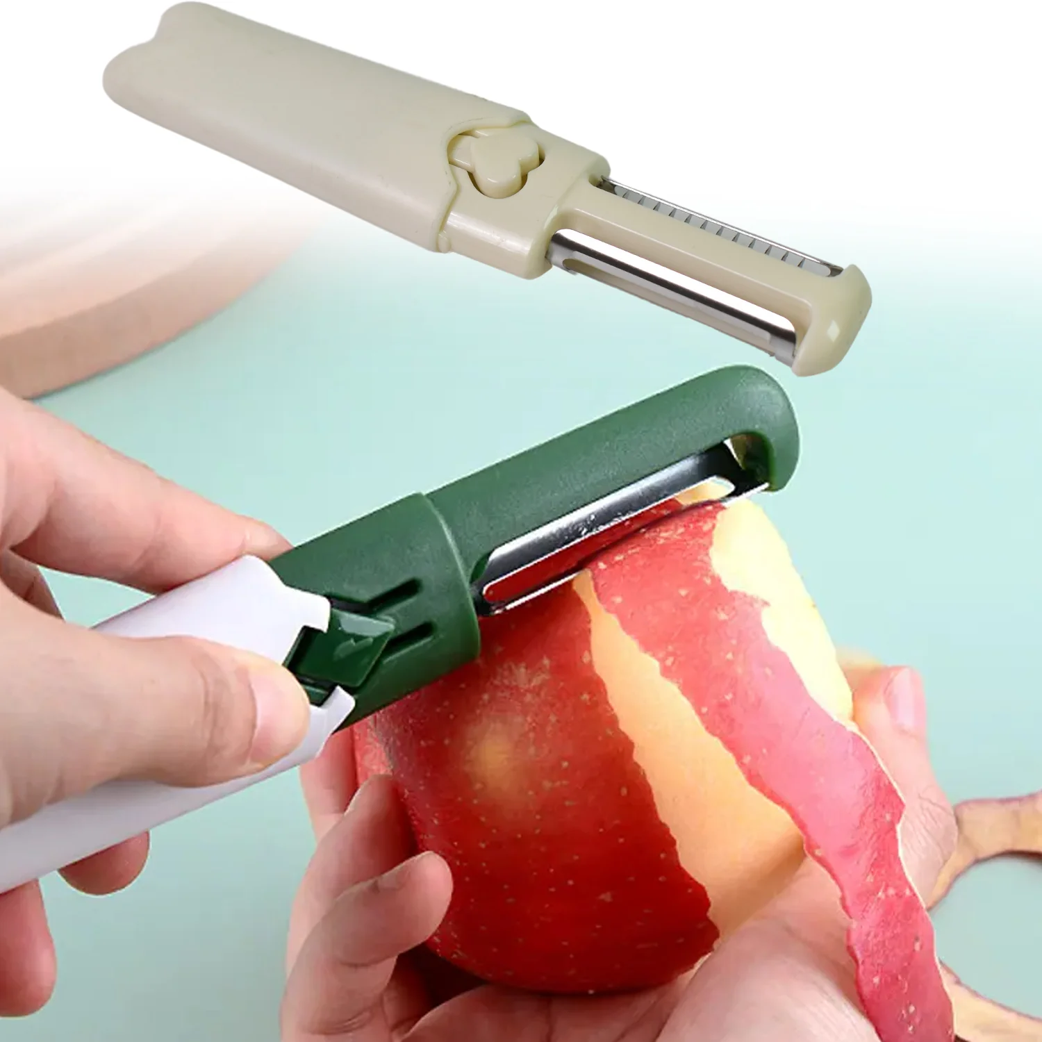 2 in 1 Knife, Multifunctional peeler fruit knife (1 Pc / Loose) - Image 5