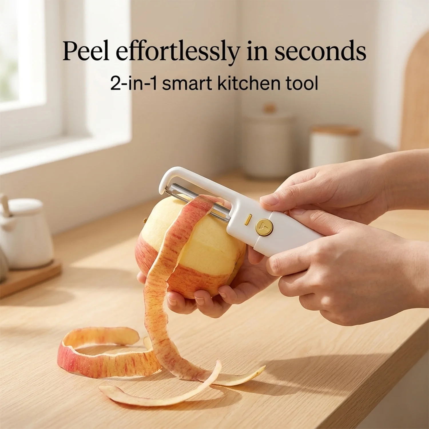 2 in 1  Knife, Multifunctional peeler fruit knife (1 Pc) - Image 7