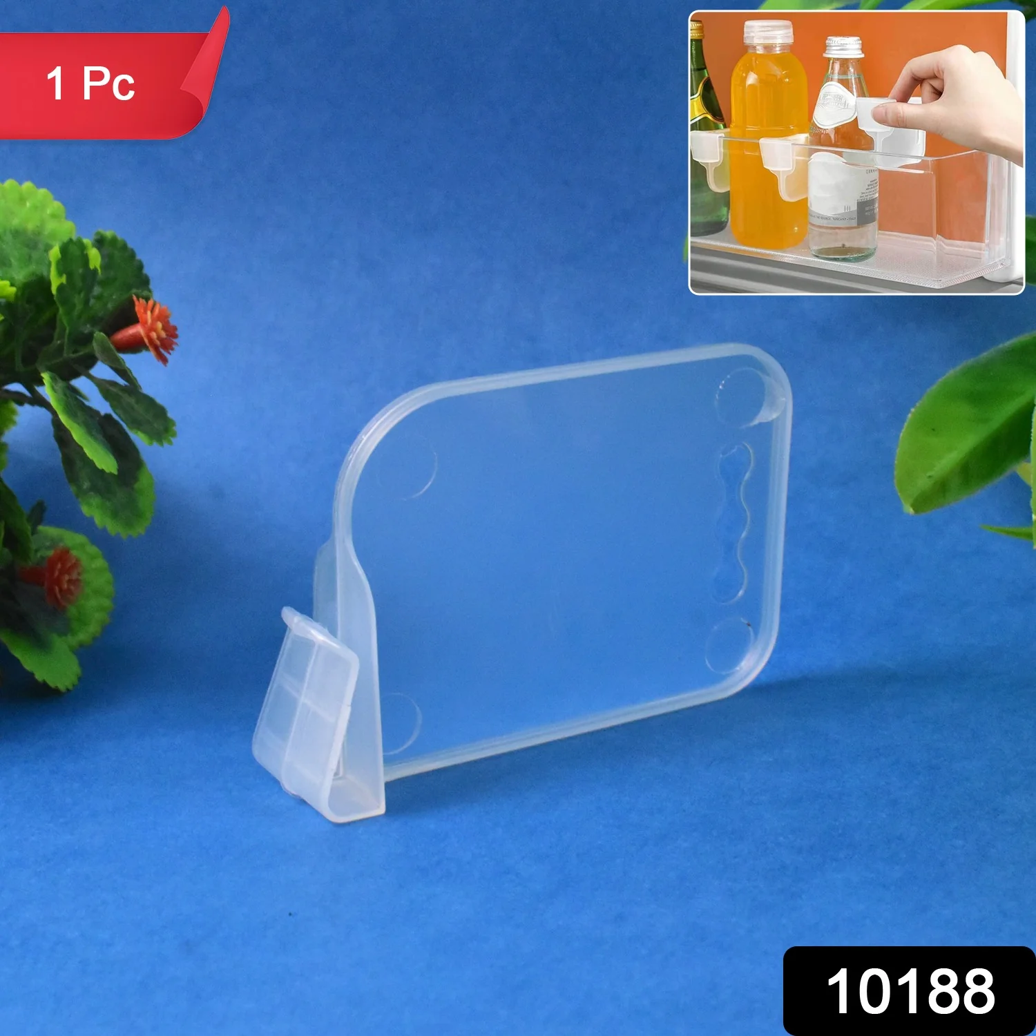 Plastic Storage Baskets Space allocator, Refrigerator Organizer Bins partition (1 Pc) - Image 2