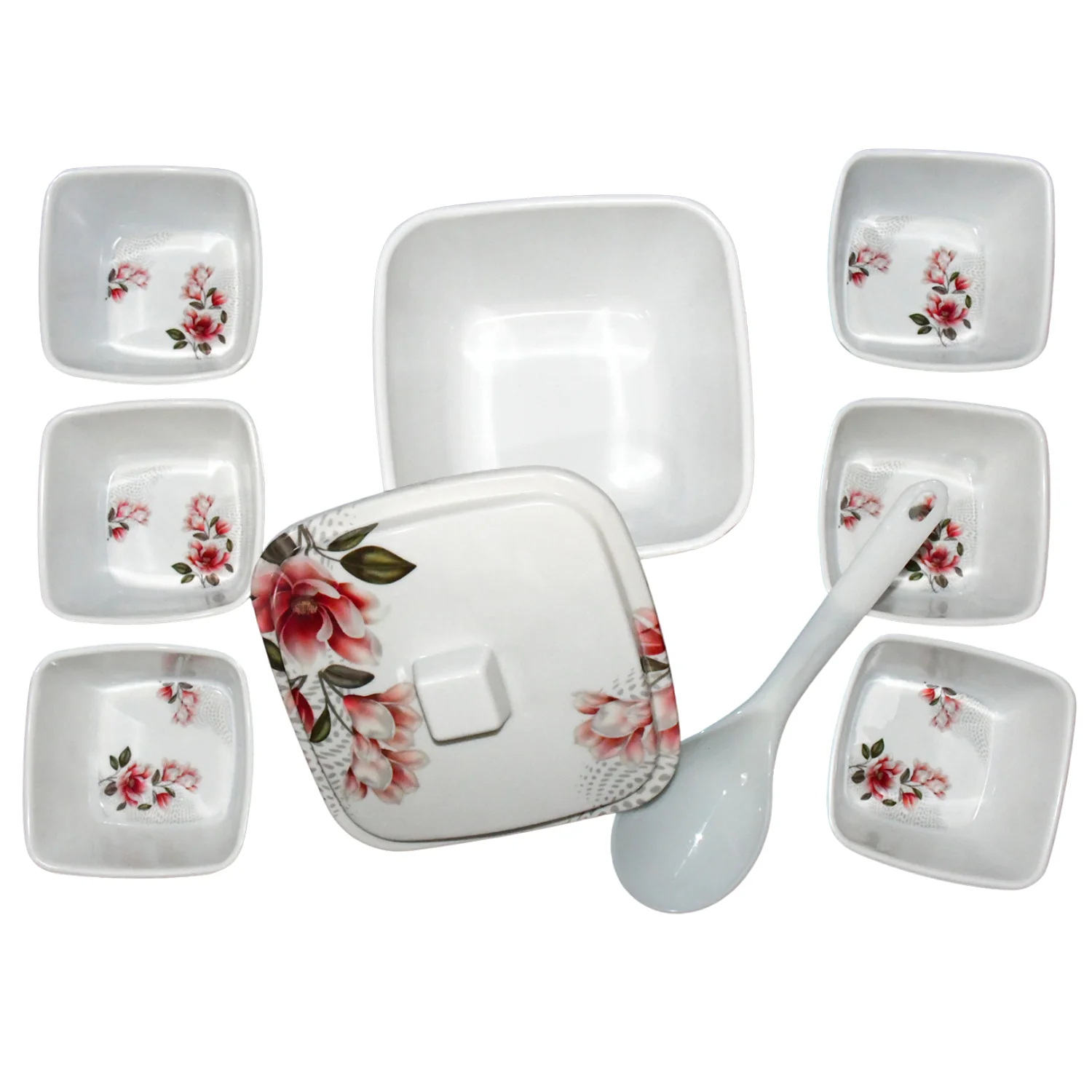 Hector High Quality Dinning Dinner / Pudding Set (9 Pcs set) - Image 3