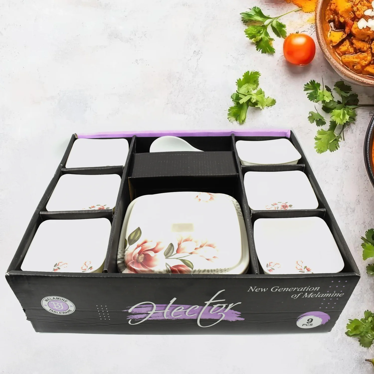 Hector High Quality Dinning Dinner / Pudding Set (9 Pcs set) - Image 5
