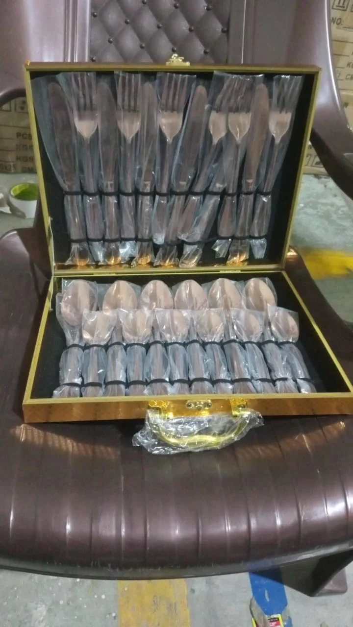 Kitchen Tableware / Flatware Sets Kitchen Forks Spoons with Gift Box (24 Pcs Set) - Image 12