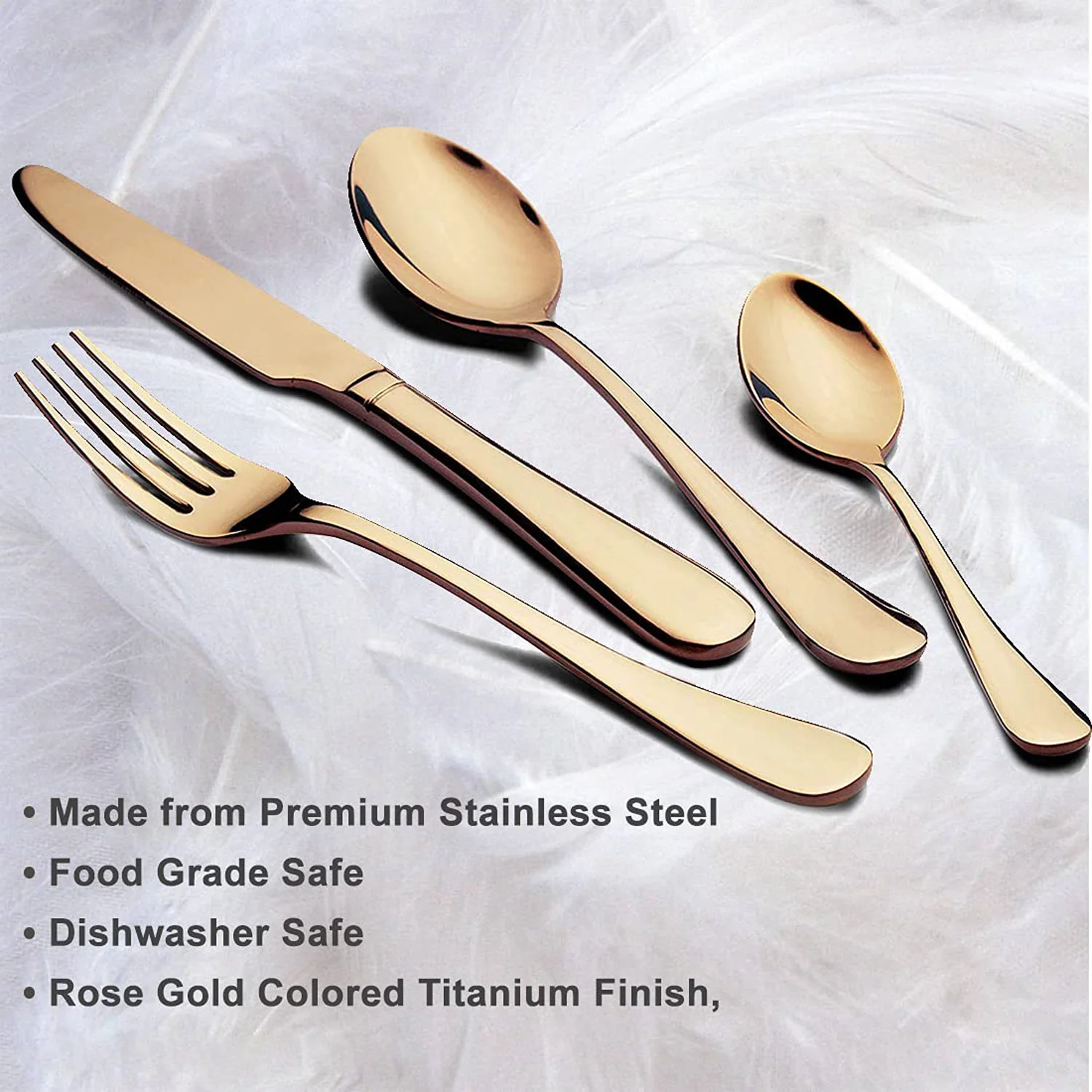 Kitchen Tableware / Flatware Sets Kitchen Forks Spoons with Gift Box (24 Pcs Set) - Image 5