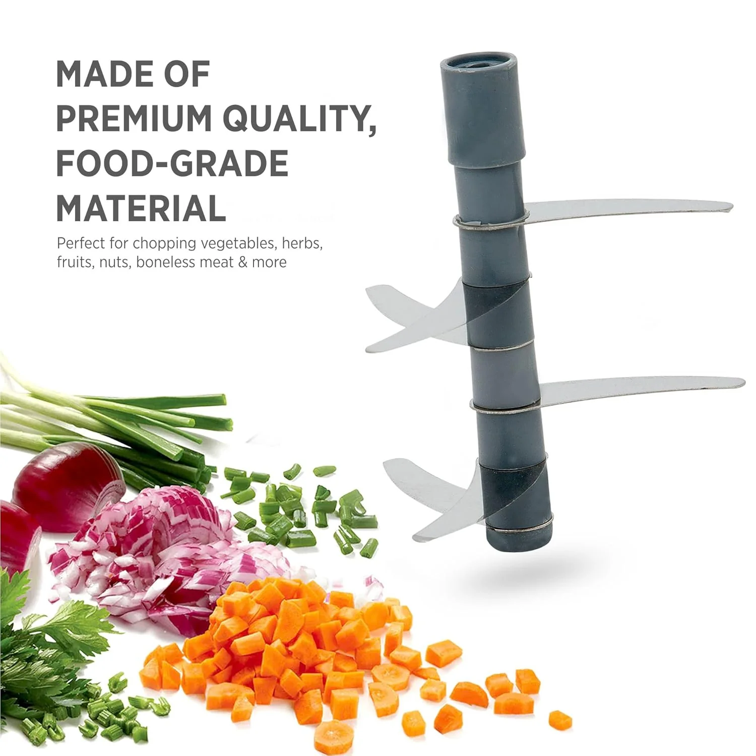 2in1 Press Vegetable Choppers for Kitchen (1100 ML) - Image 8