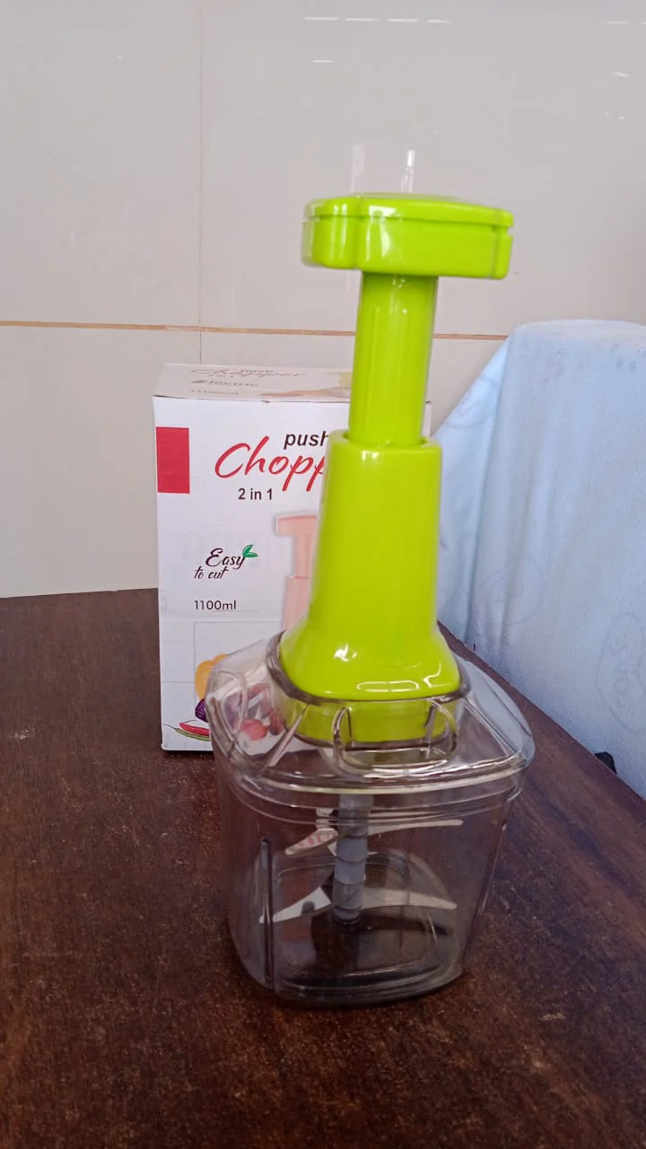 2in1 Press Vegetable Choppers for Kitchen (1100 ML) - Image 9