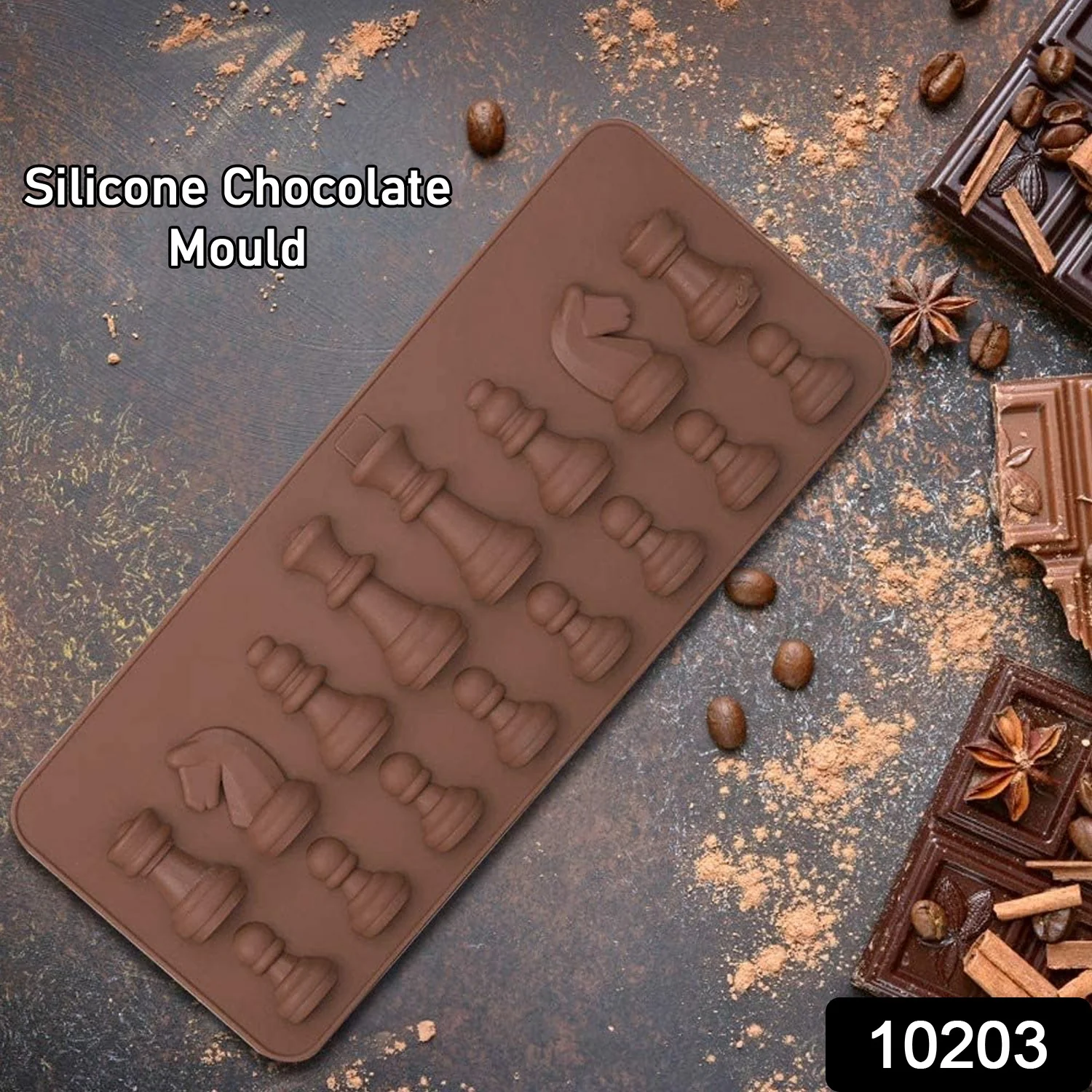 Silicone Chocolate Mould Chess Shape (1 Pc) - Image 2