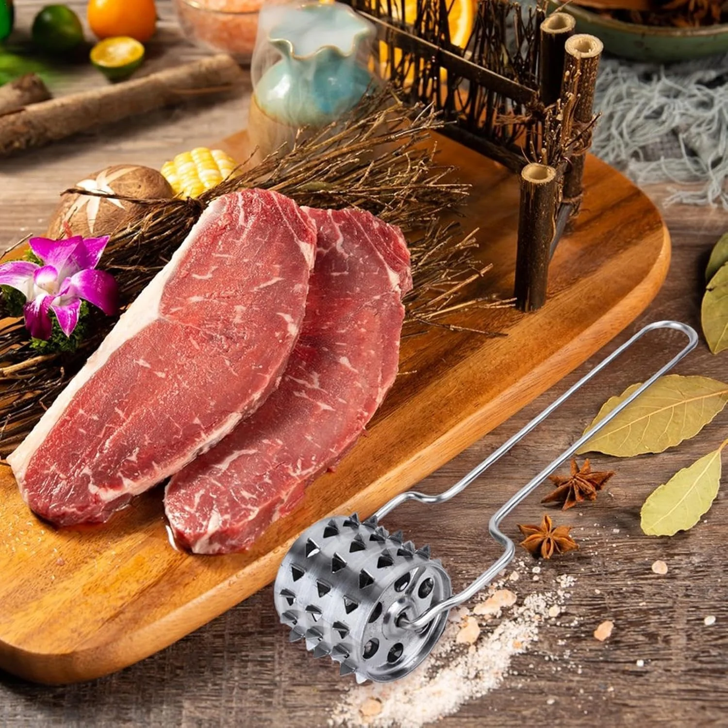Stainless Steel Meat Tenderiser | Kitchen Multipurpose Hammer (1 Pc) - Image 7