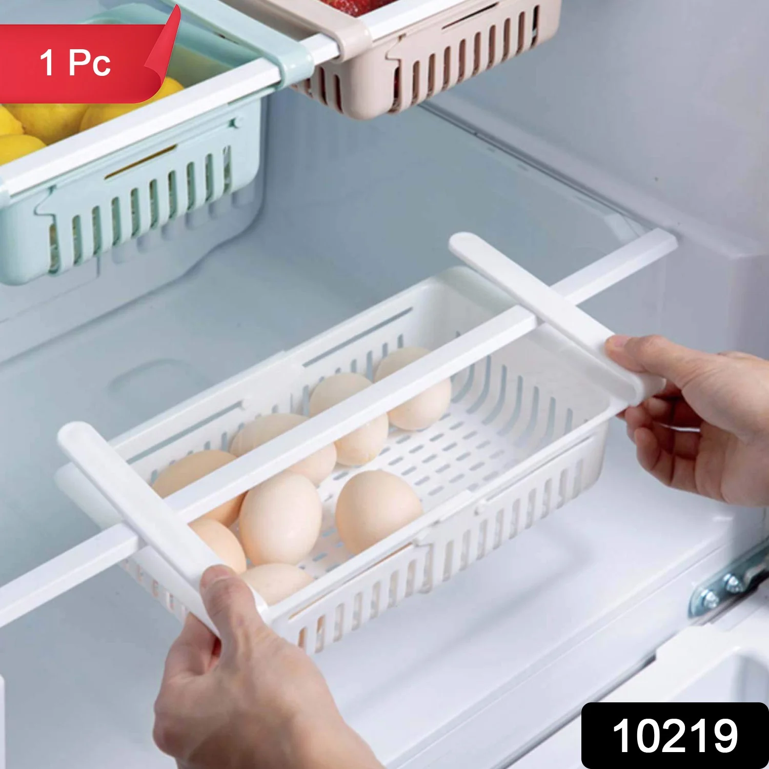 Expandable Adjustable Multipurpose Fridge Storage Basket (1 Pc) - Image 2