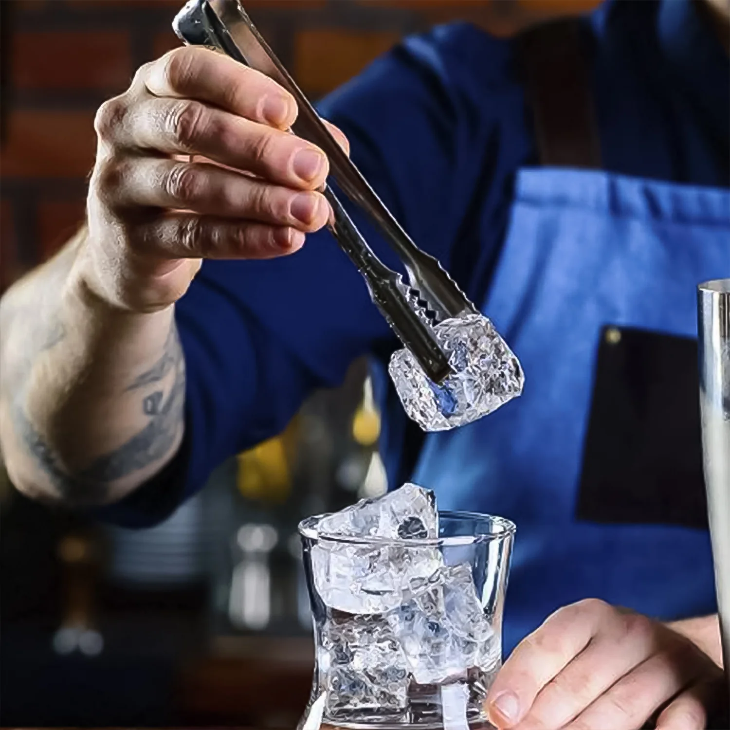 Stainless Steel Tong Lifting Ice Cubes, Sugar Cubes | Serving Tongs (13 Cm / 1 Pc) - Image 5