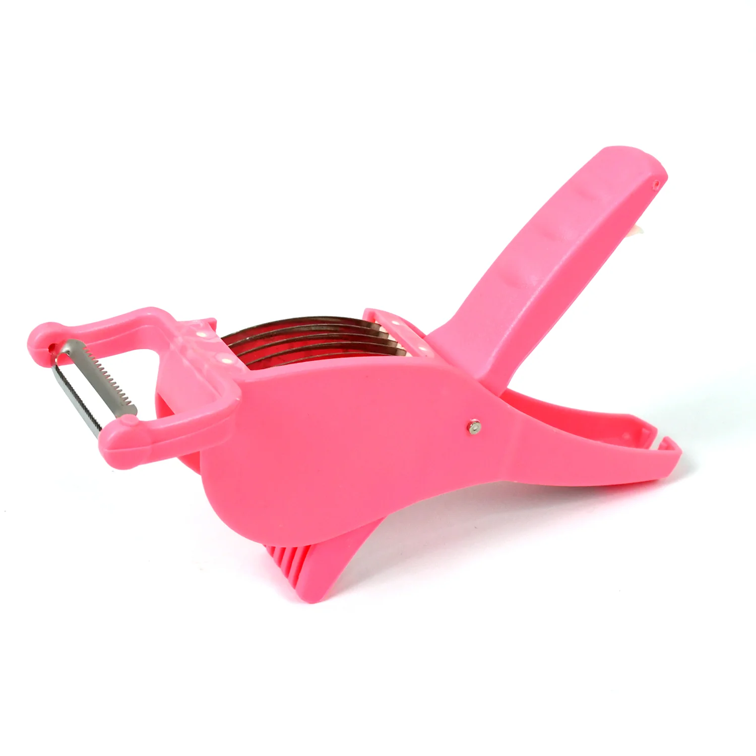 2-in-1 Vegetable & Fruit Cutter with 5-Blade Peeler (1 Pc / Multicolor) - Image 5