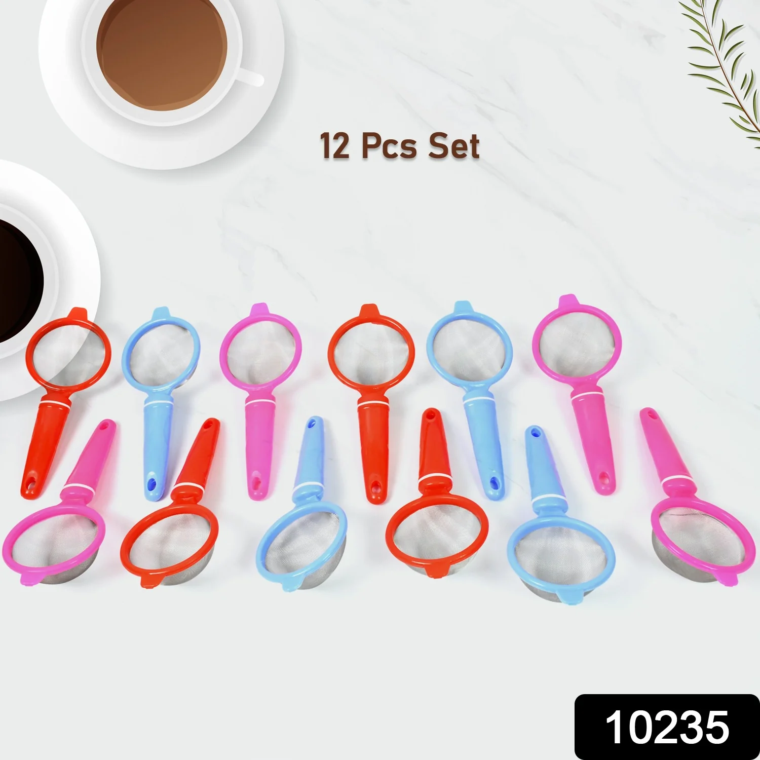 Plastic Multipurpose Tea and Coffee Strainer (Pack of 12 Pcs) - Image 2