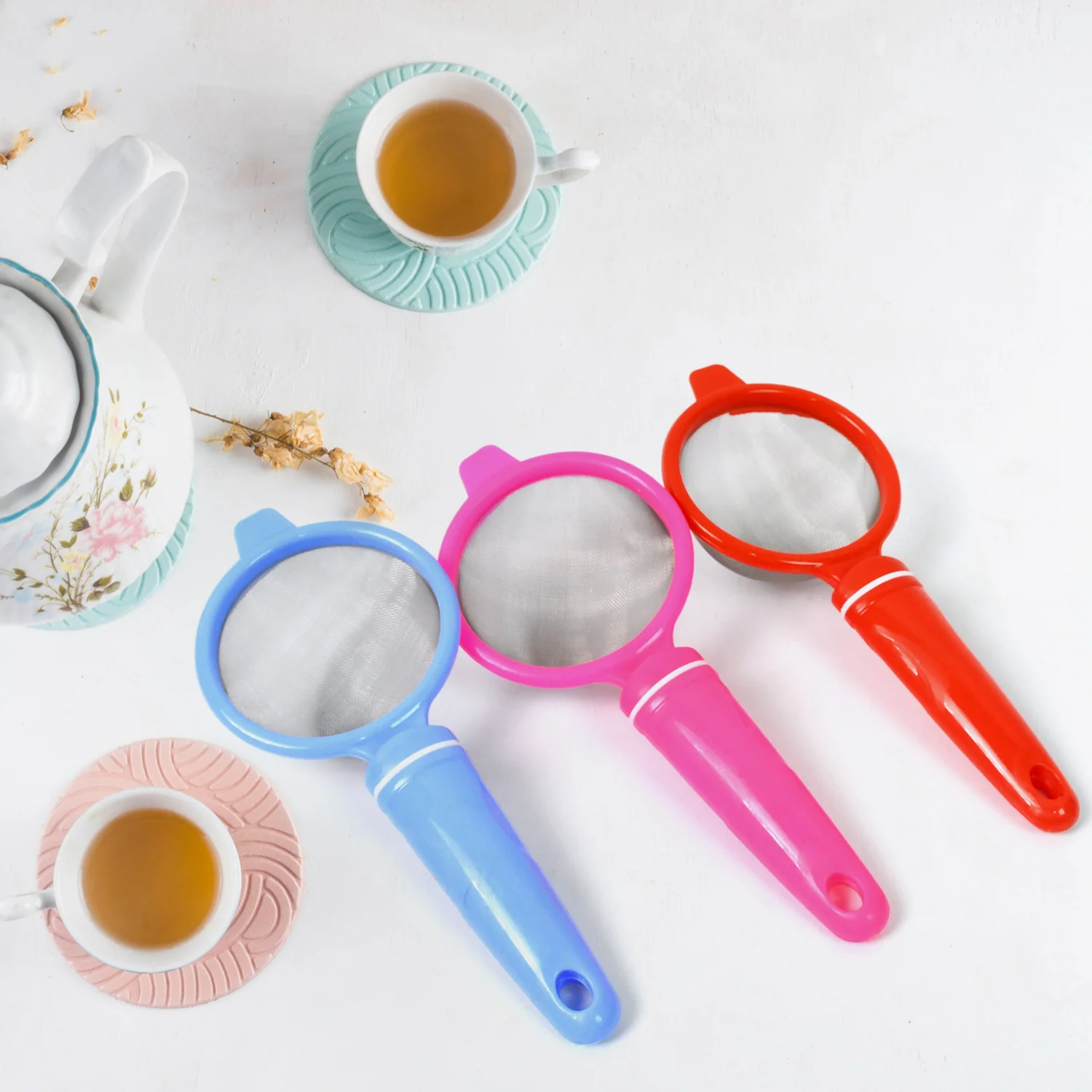 Plastic Multipurpose Tea and Coffee Strainer (Pack of 12 Pcs) - Image 3