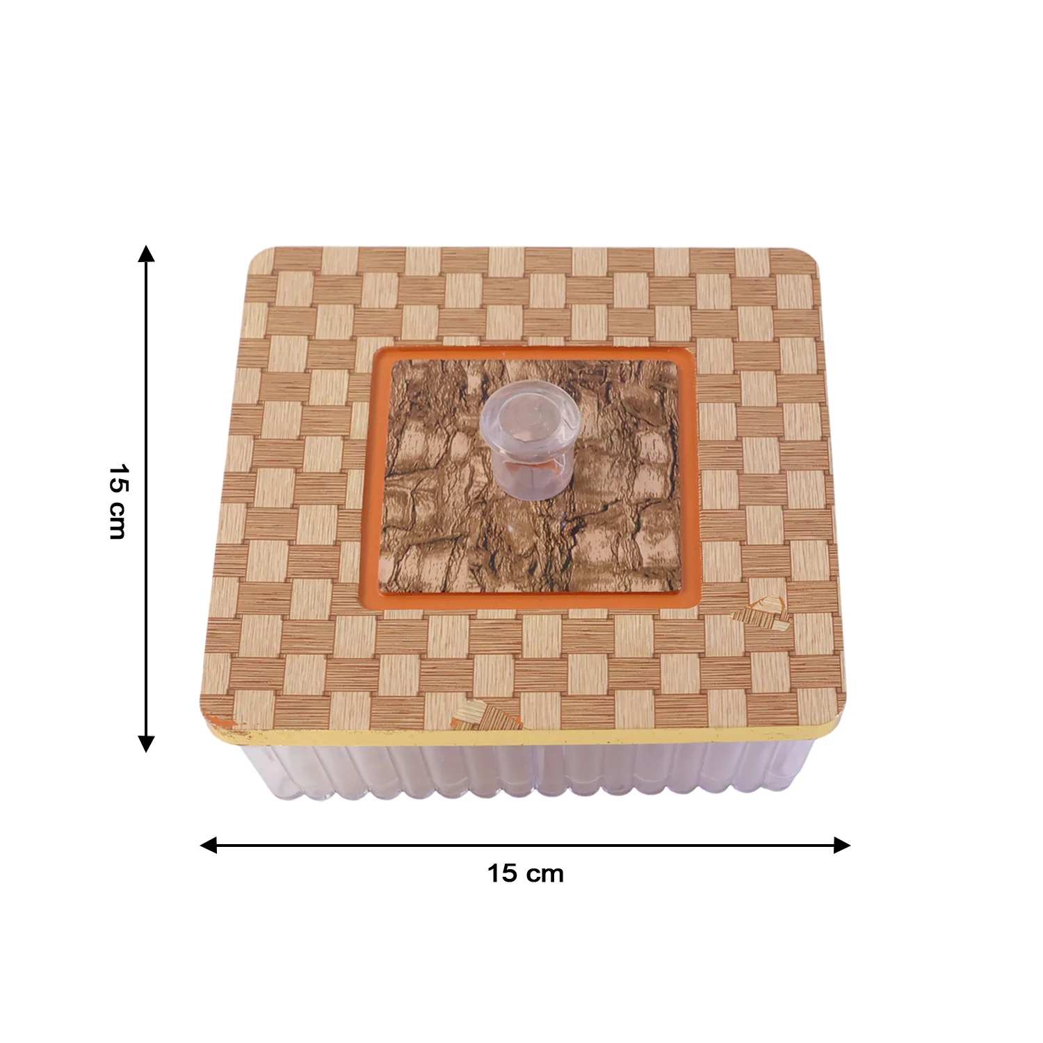 Plastic Multipurpose Dry Fruit Chocolates Mouth Box (1 Pc) - Image 6