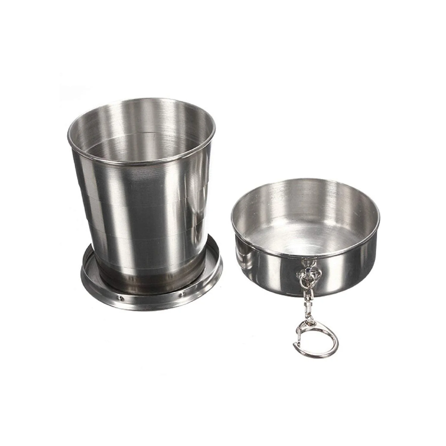 2 in 1 Camping Folding Cup with Keychain (1 Pc) - Image 10