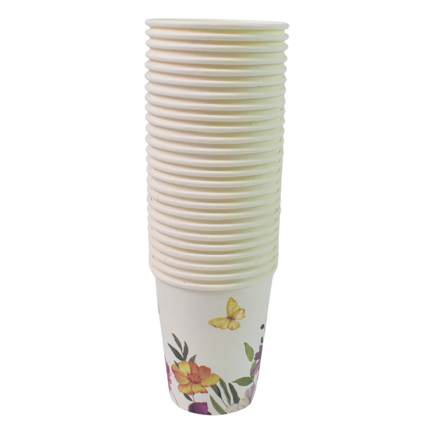 Disposable Paper Cups, Disposable Tea, Coffee Cups (24 Pcs Set / Mix Color & Design) - Image 5