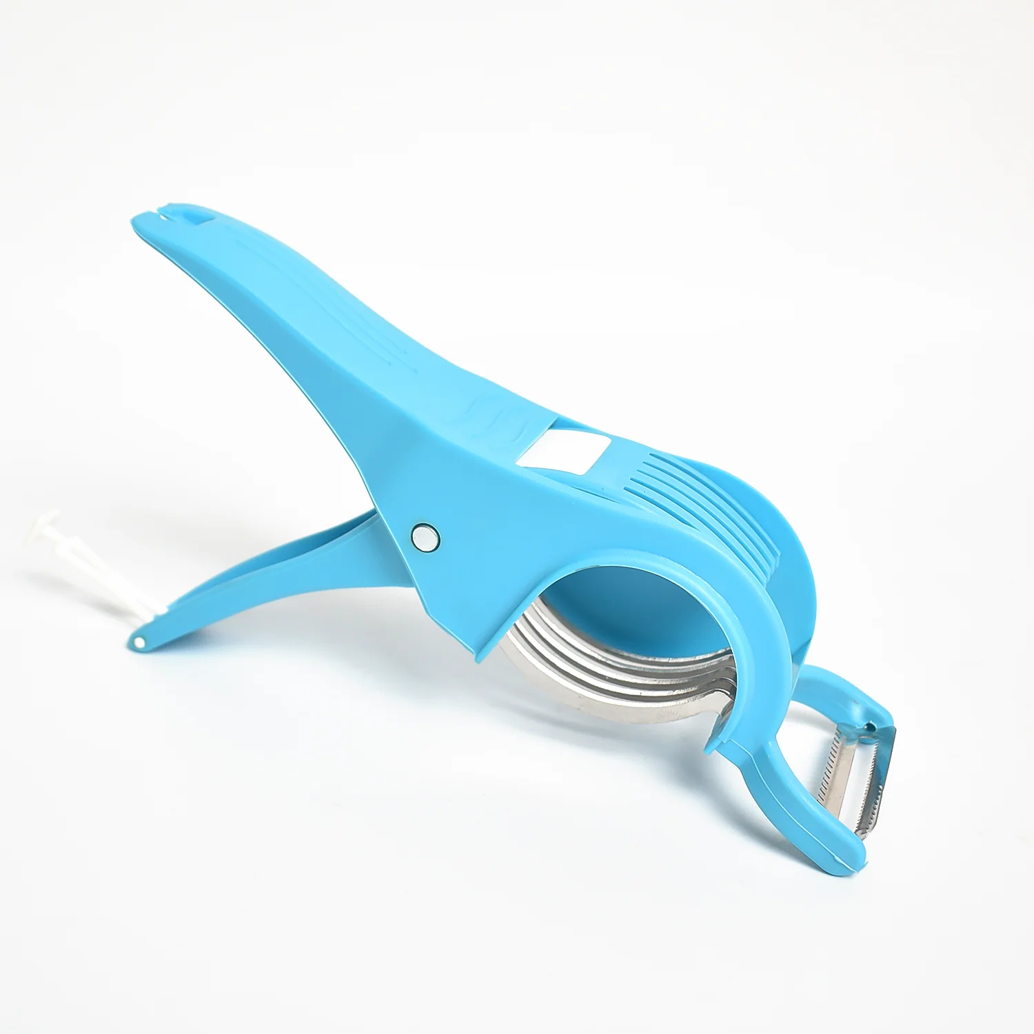 2 in 1 Veg & Fruit Multi Cutter with 5 Blades & Peeler (1 Pc / Multicolor) - Image 5
