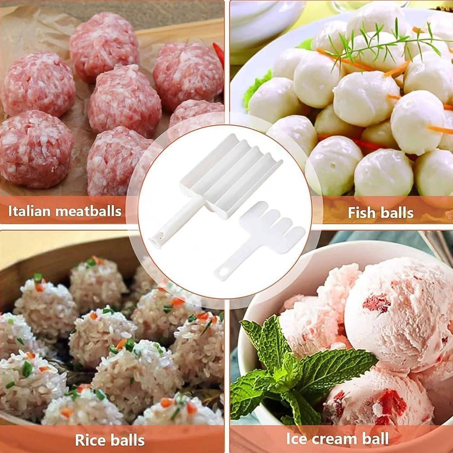 Gujia & Meatball Maker Set Easily Shape Meatballs Maker (1Pc) - Image 5