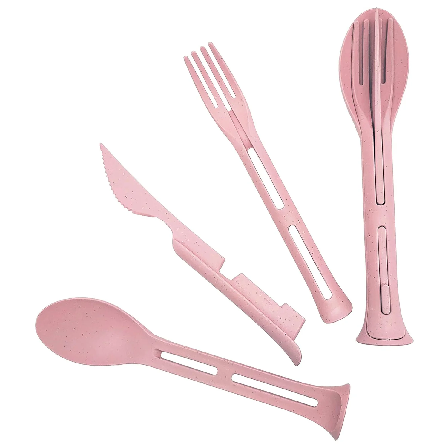 3 in 1 Reusable Spoon, Knife Forks Tableware, Spoon (3 Pcs Set) - Image 9