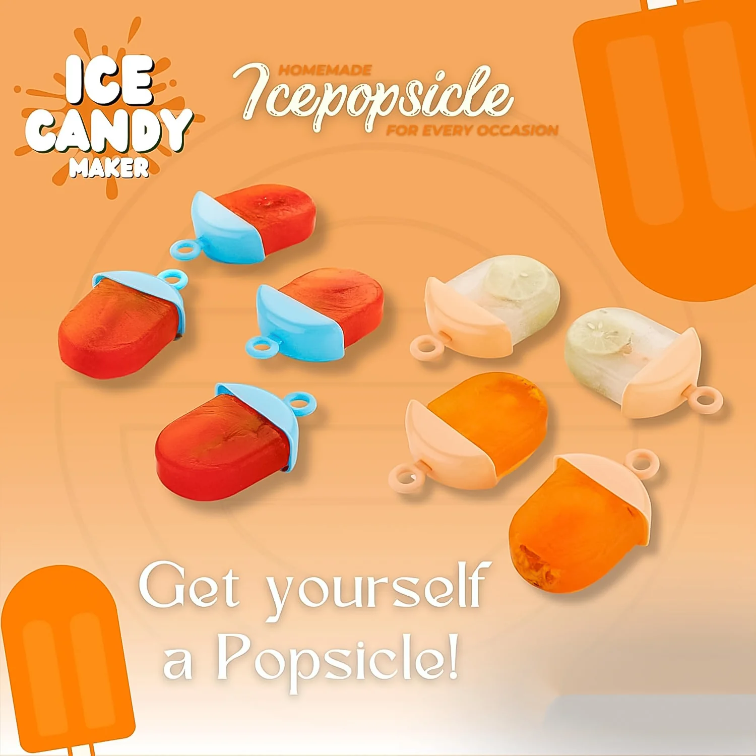 Plastic Ice Candy Maker 4 Compartment / Grid Kulfi Candy (1 Pc) - Image 6