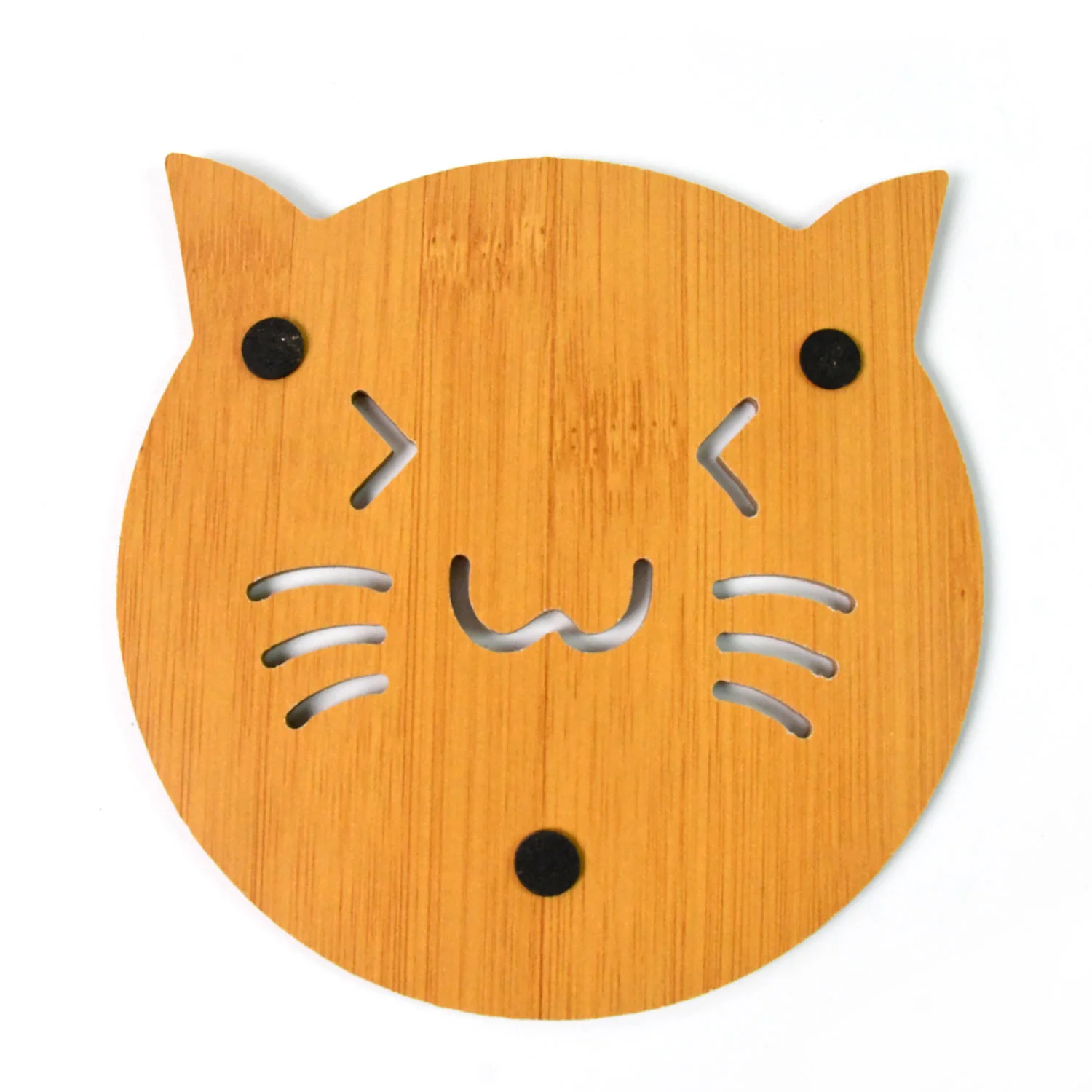Square Bamboo Wood Table Place mat Hot Pot Cup Mat Tea Coaster(14×14 Cm / 1 Pc) - Image 6