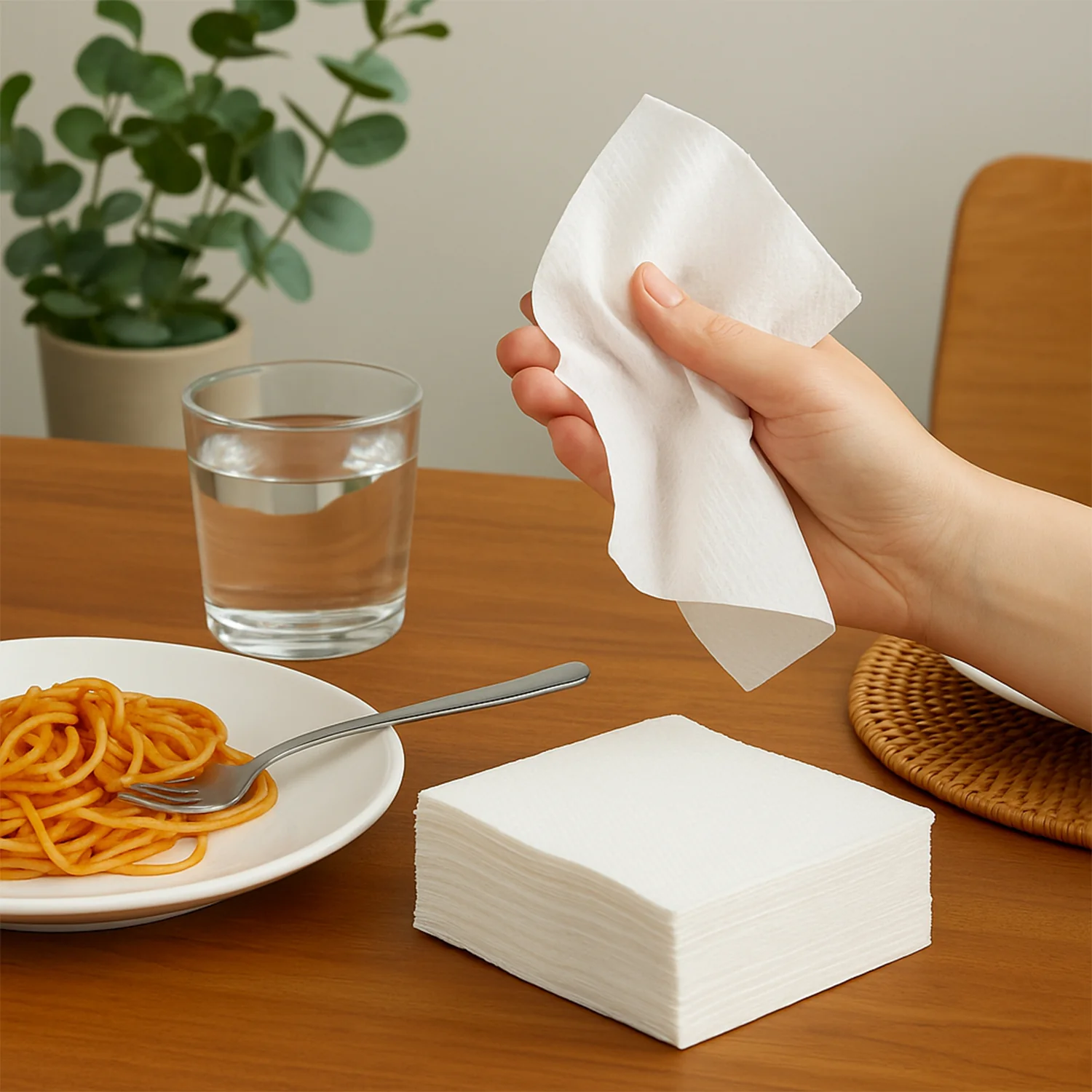 Soft & Absorbent Disposable Tissue Paper / Napkins Set (50 Pc) - Image 6