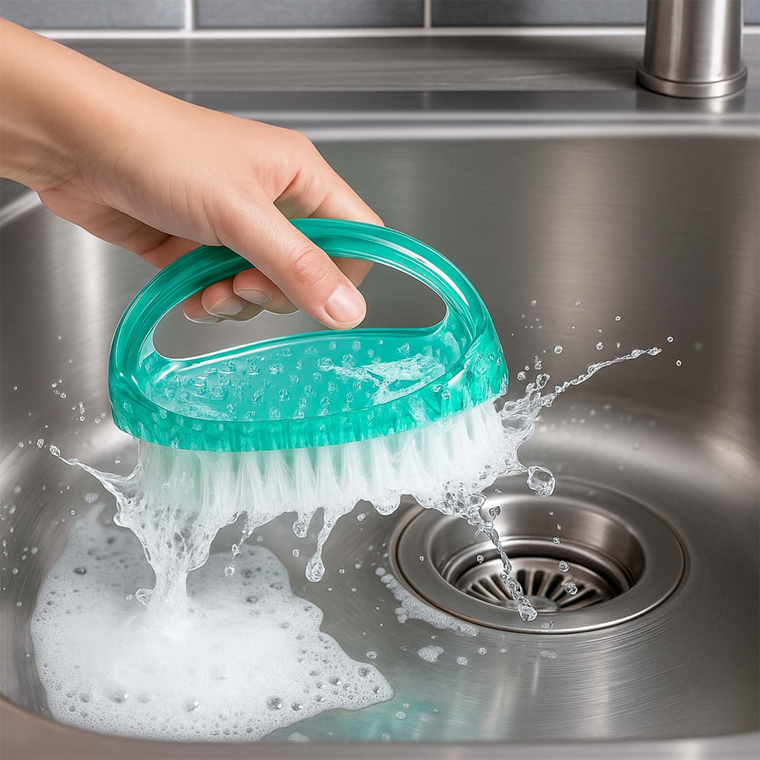Heavy-Duty Multi-Purpose Cleaning Brush with Ergonomic Handle (1 Pc) - Image 7