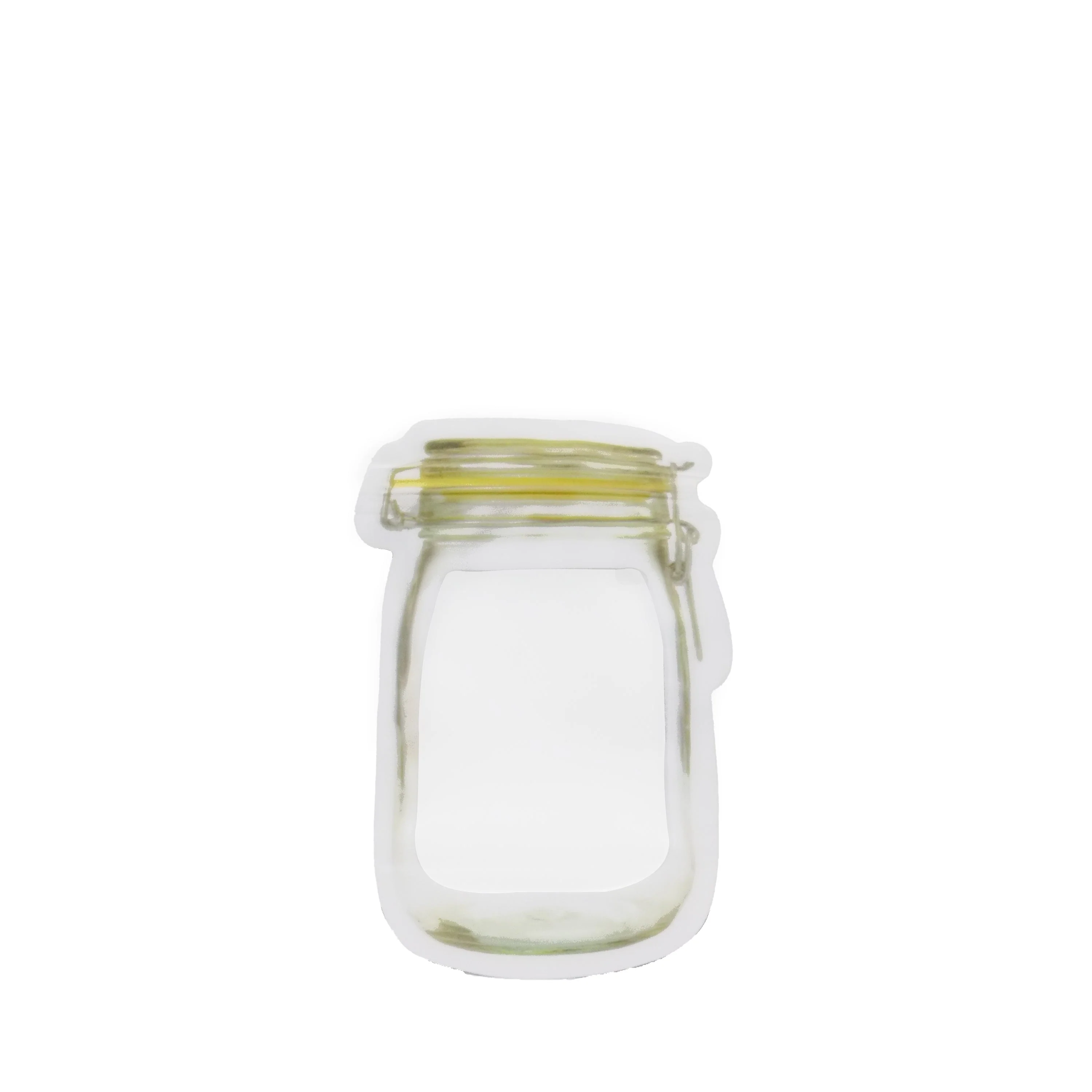 Reusable Airtight Seal Plastic Food Storage Mason Jar Zipper (150ml) - Image 3