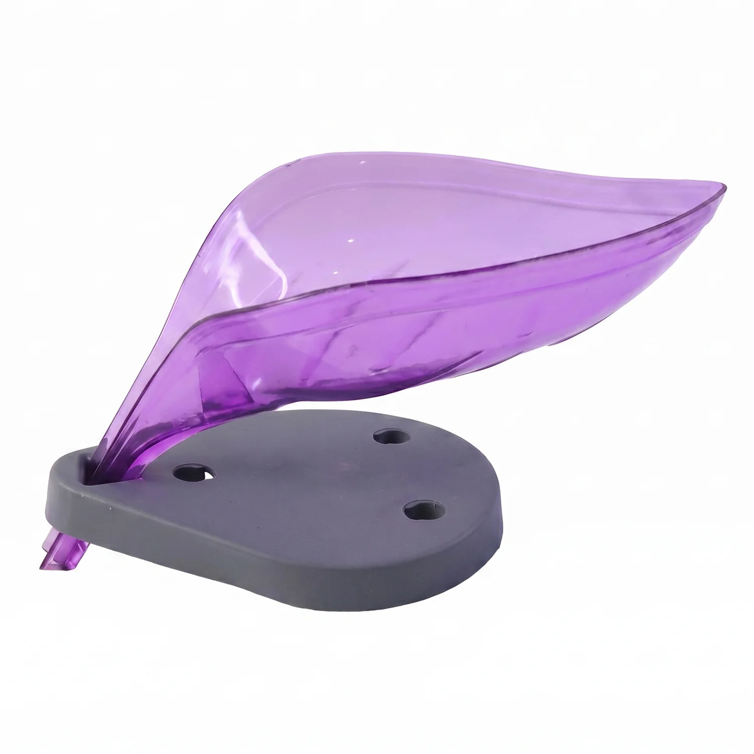 Leaf Shape Soap Tray Holder with Drain Design Bathroom Soap Stand Dish  (1 Pc) - Image 4
