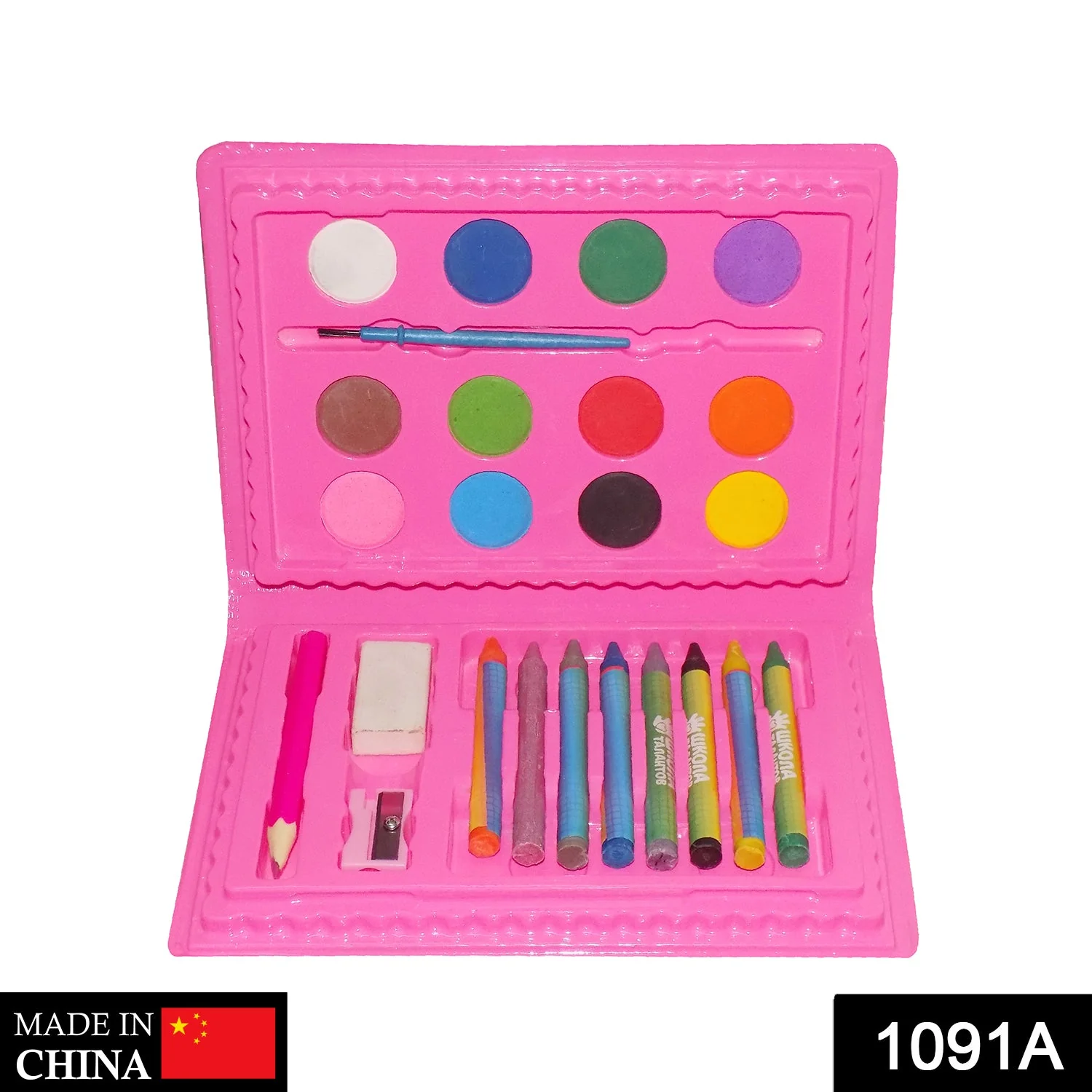 Coloring Combo Colors Box Color Pencil, Crayons, Water Color, Sketch Pens (Set of 24) - Image 2