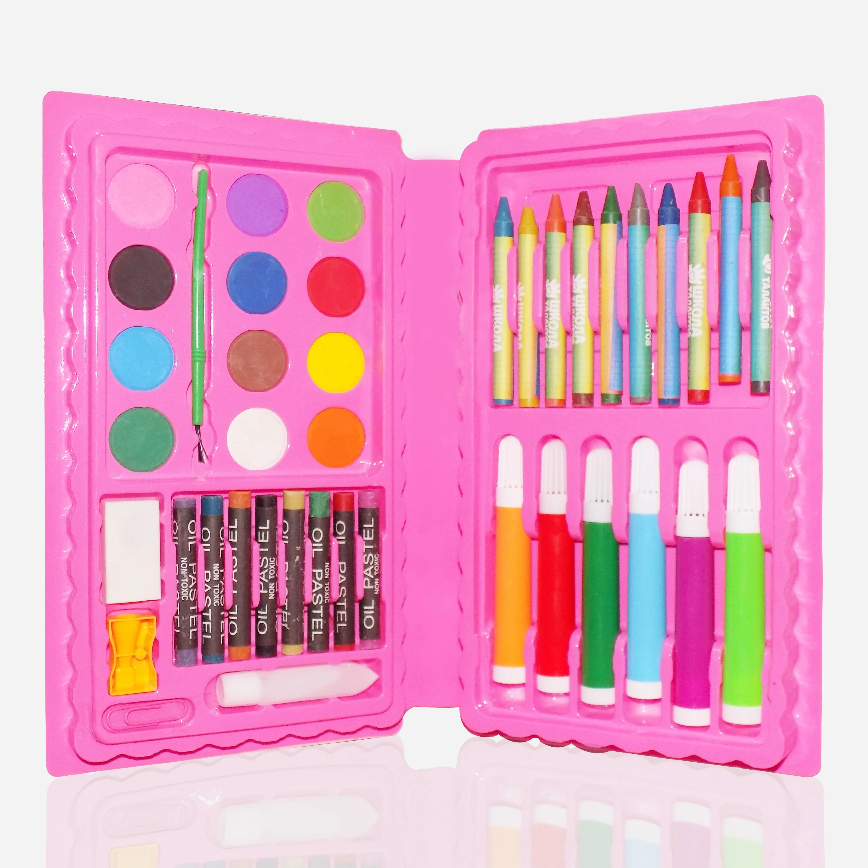 Coloring Combo Colors Box Color Pencil, Crayons, Water Color, Sketch Pens Set of 42 - Image 4