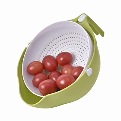 Multi-Functional Washing Fruits and Vegetables Bowl & Strainer with Handle - Image 6