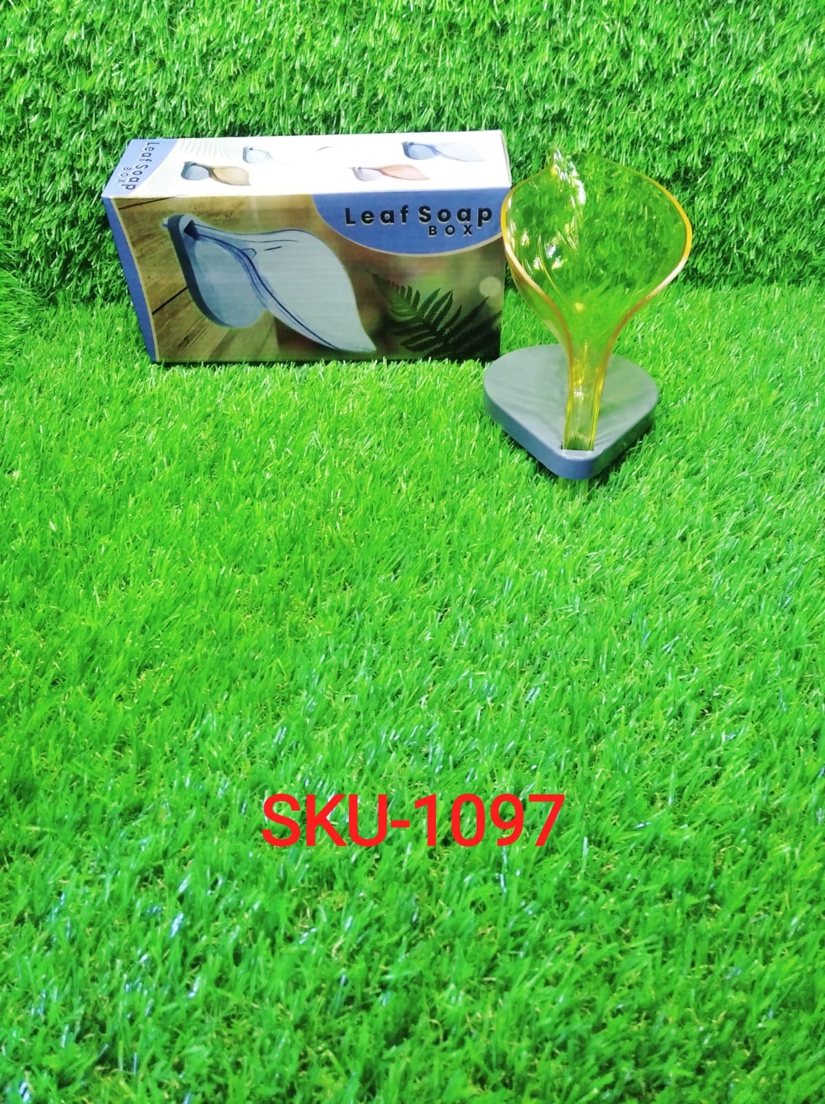 Leaf Shape Soap Box Self Draining Bathroom Soap Holder - Image 8