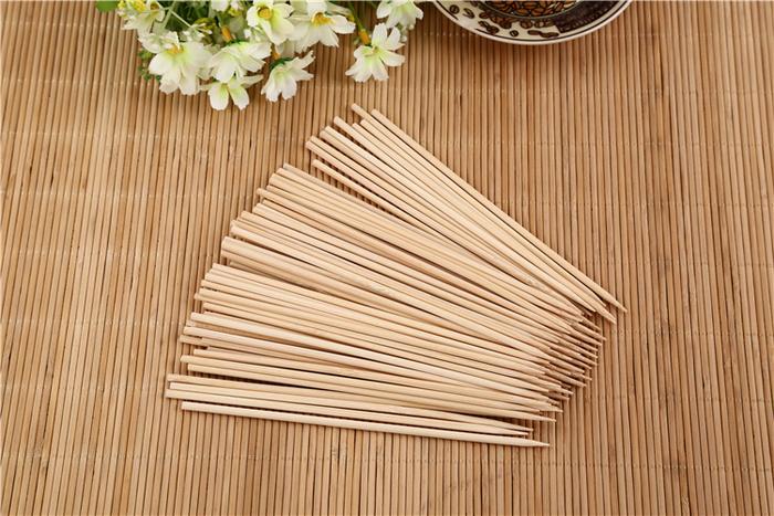 Camping Wooden Bamboo BBQ Skewers 20 cm  Sticks for Meat Party Pack - Image 8