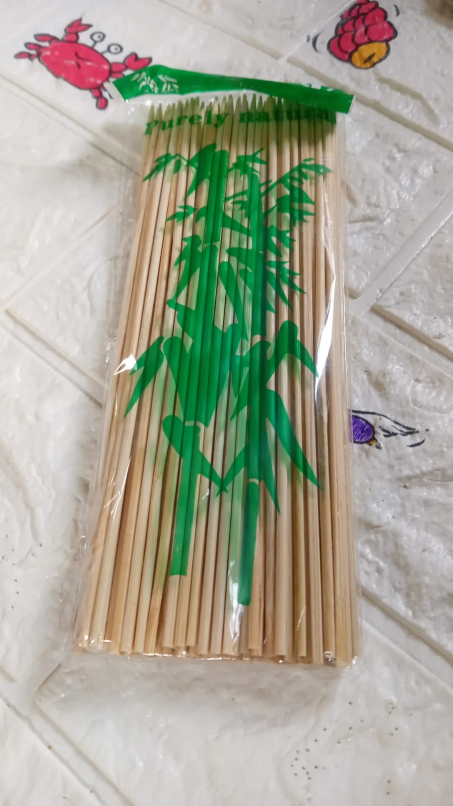 Camping Wooden Bamboo BBQ Skewers 20 cm  Sticks for Meat Party Pack - Image 9