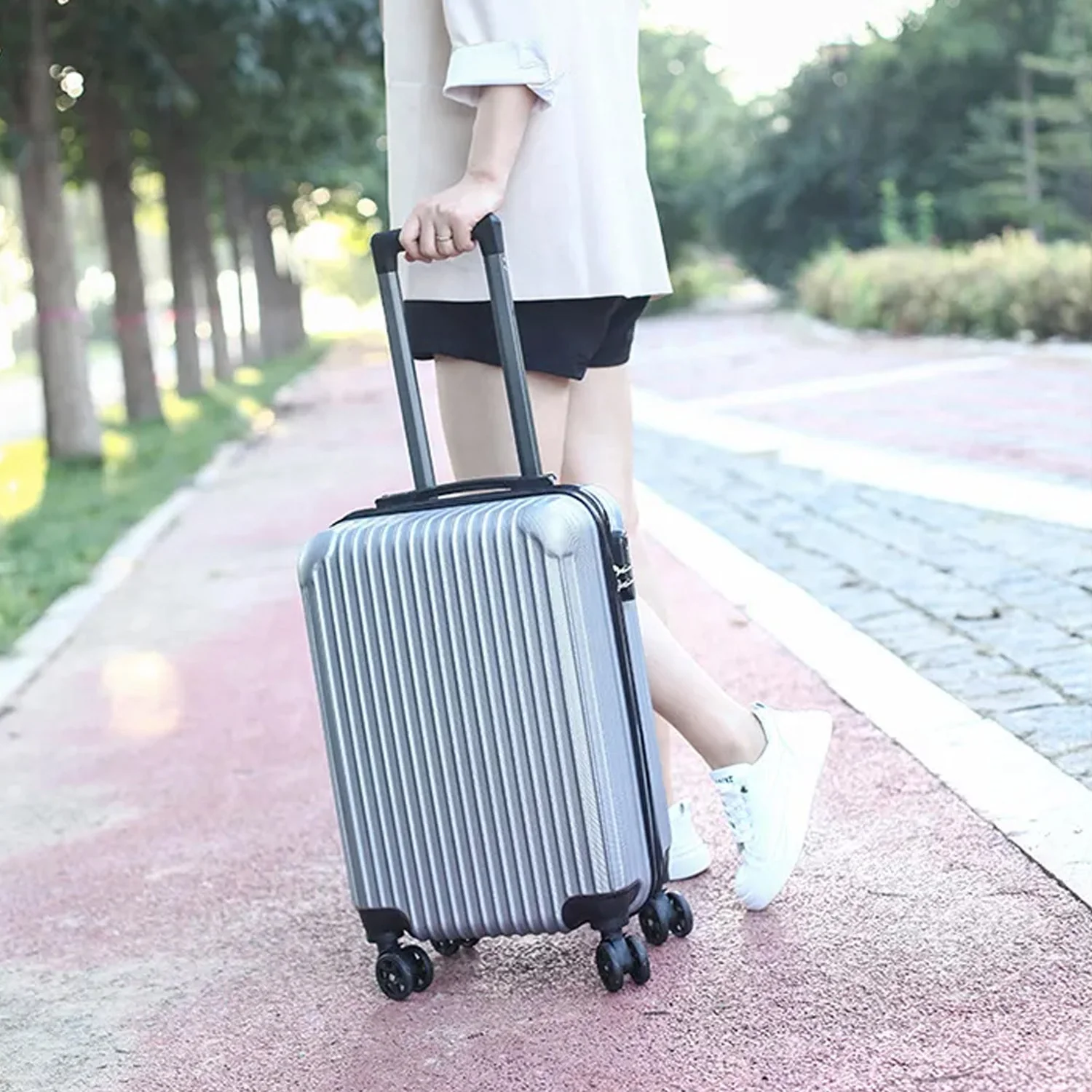 Trolley Bag for Men & Women, Multi Color, Set of 2 (Big & Small) - Image 3