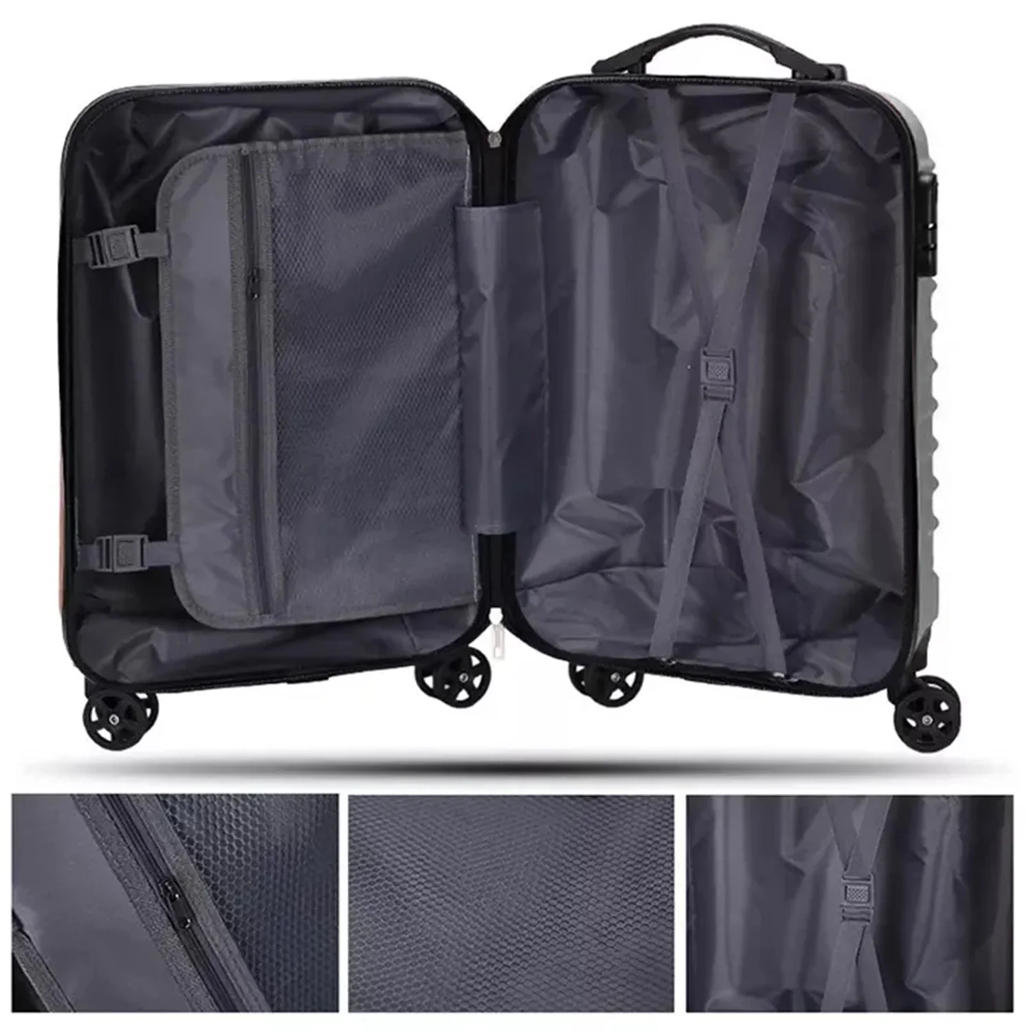 Trolley Bag for Men & Women, Multi Color, Set of 2 (Big & Small) - Image 6