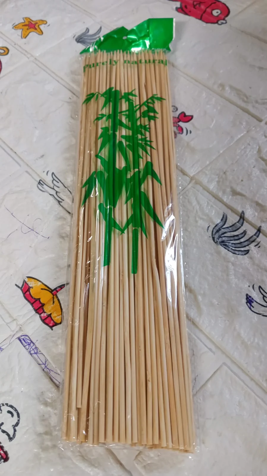 Camping Wooden Color Bamboo BBQ Skewers   Fountain Bamboo BBQ Sticks (30cm) - Image 10