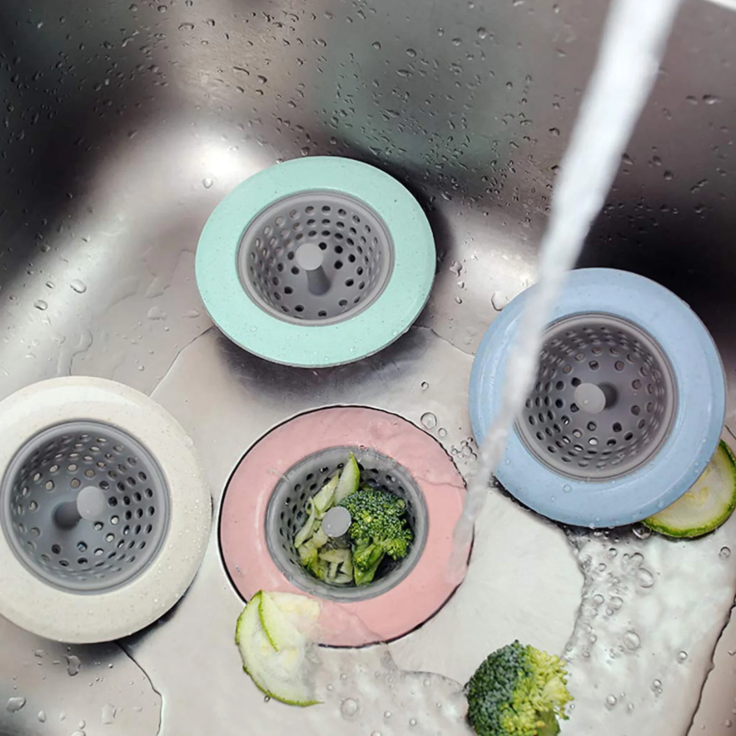 Silicon Sink Strainer Kitchen Drain Basin Basket Sink Drainer - Image 3