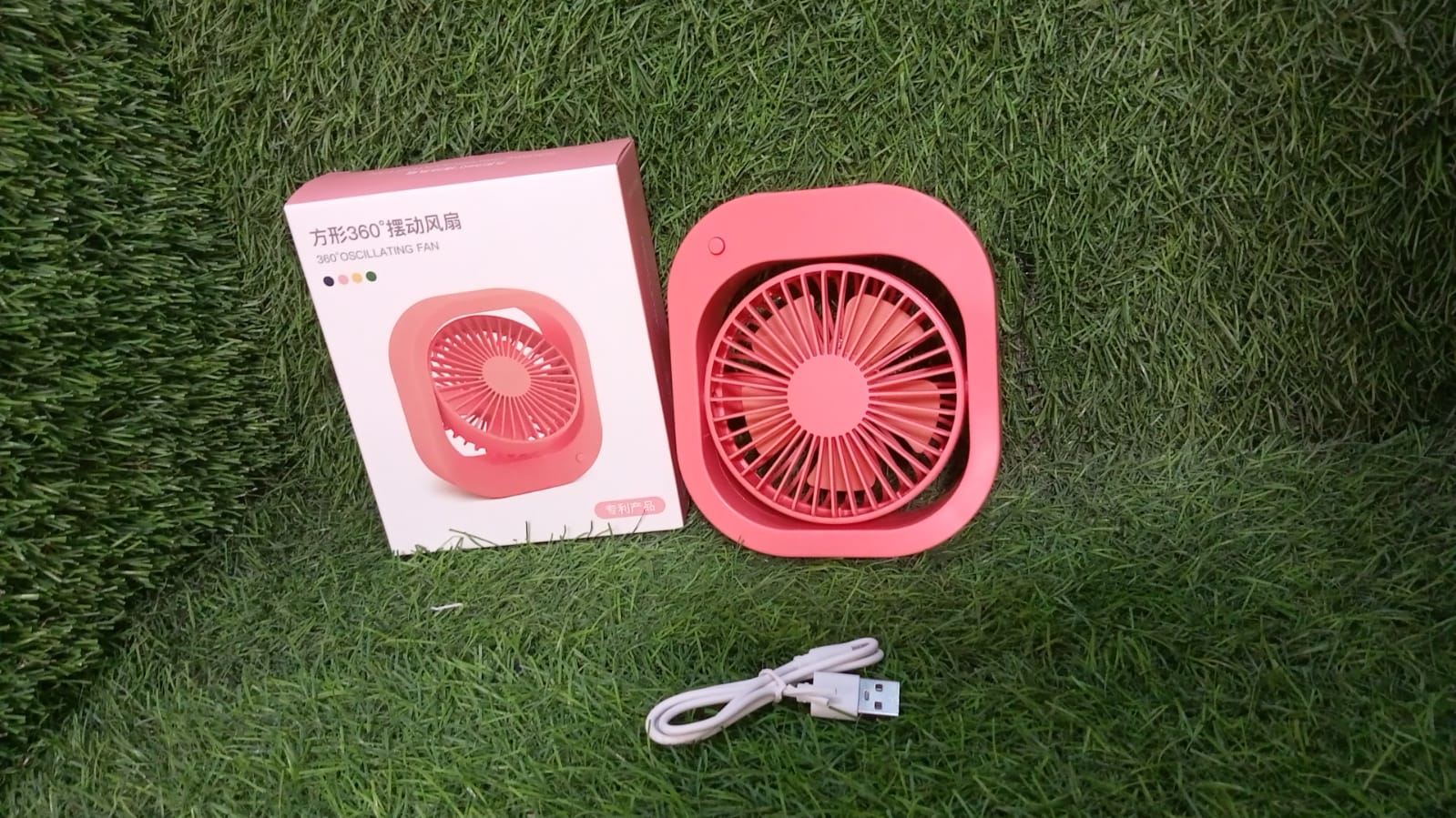 Portable USB Fan Rechargeable 2-Speed 180° Rotating Quiet Personal Fan - Image 10