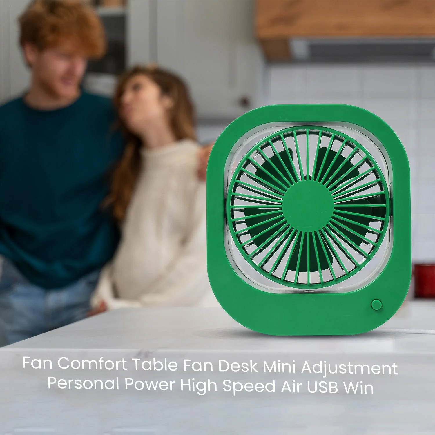 Portable USB Fan Rechargeable 2-Speed 180° Rotating Quiet Personal Fan - Image 5