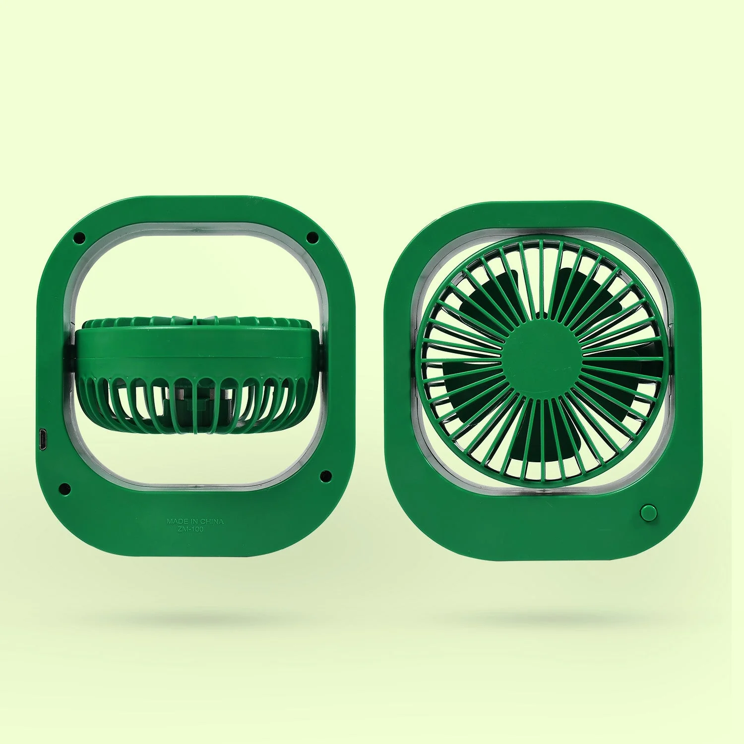 Portable USB Fan Rechargeable 2-Speed 180° Rotating Quiet Personal Fan - Image 8
