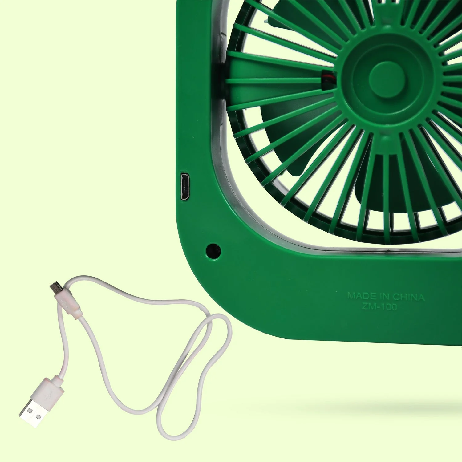 Portable USB Fan Rechargeable 2-Speed 180° Rotating Quiet Personal Fan - Image 9