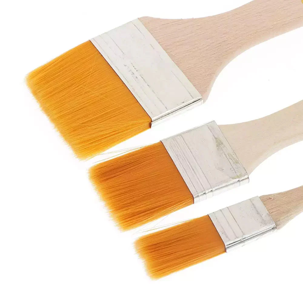 Artistic Flat Painting Brush - Set of 3 - Image 3