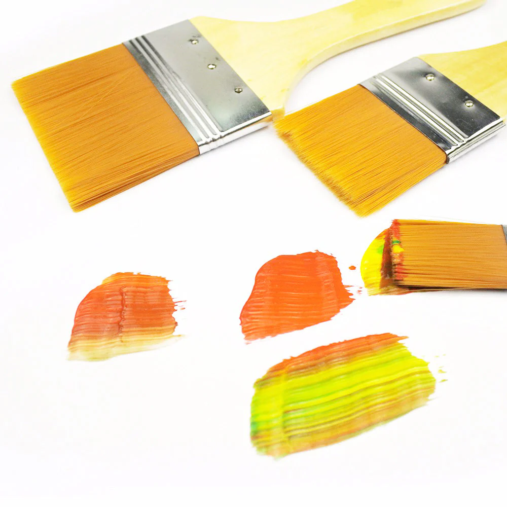 Artistic Flat Painting Brush - Set of 3 - Image 5