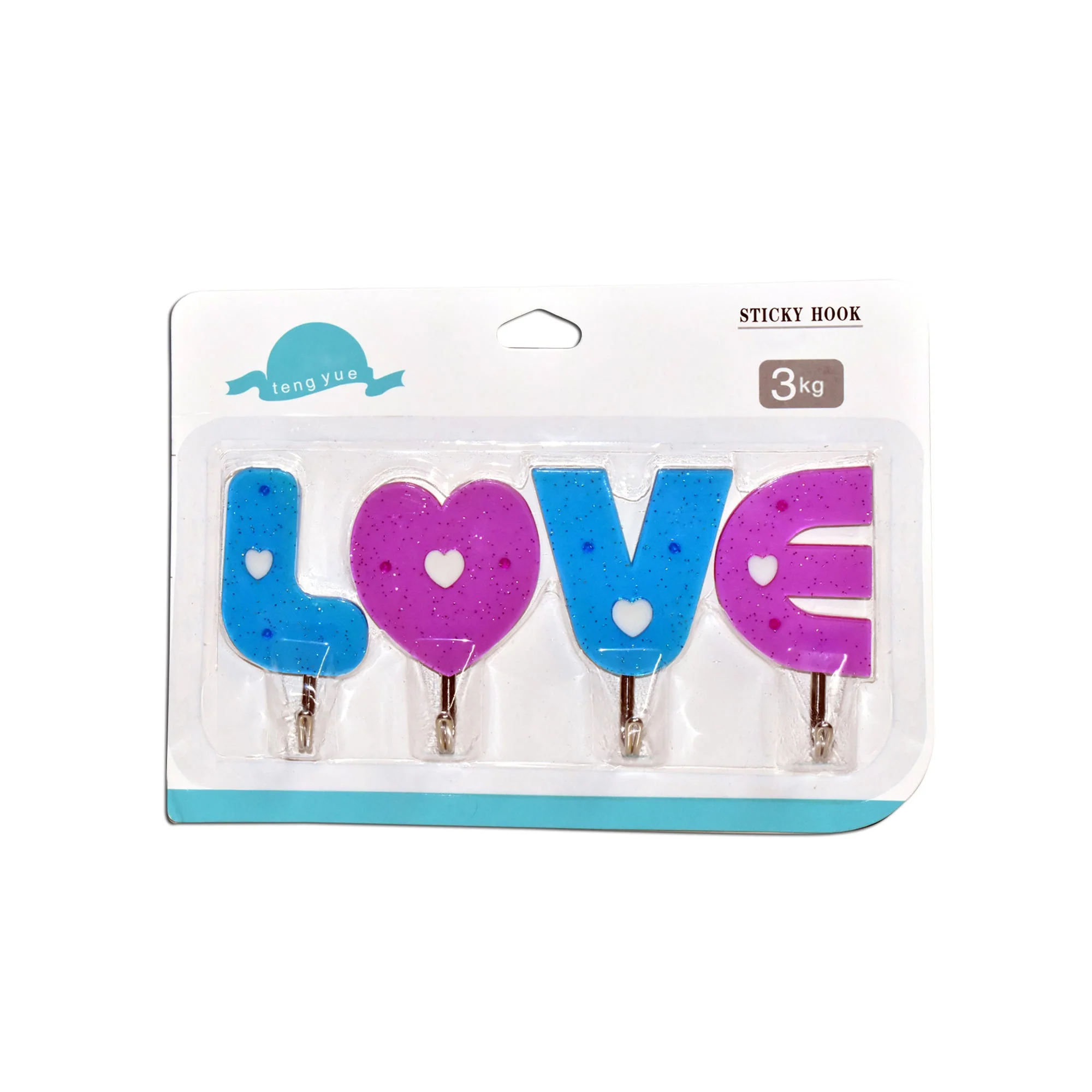 Love Shape Self Adhesive Hooks - Image 4
