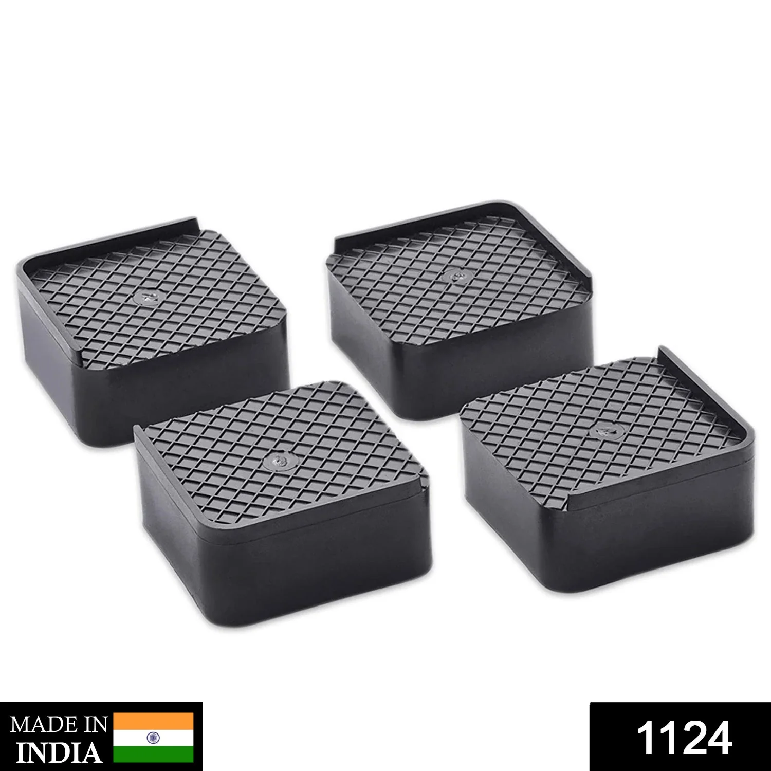 Multipurpose Heavy Duty Cupboard / Refrigerator / Sofa Base Stand - Set of 4 Pcs - Image 2